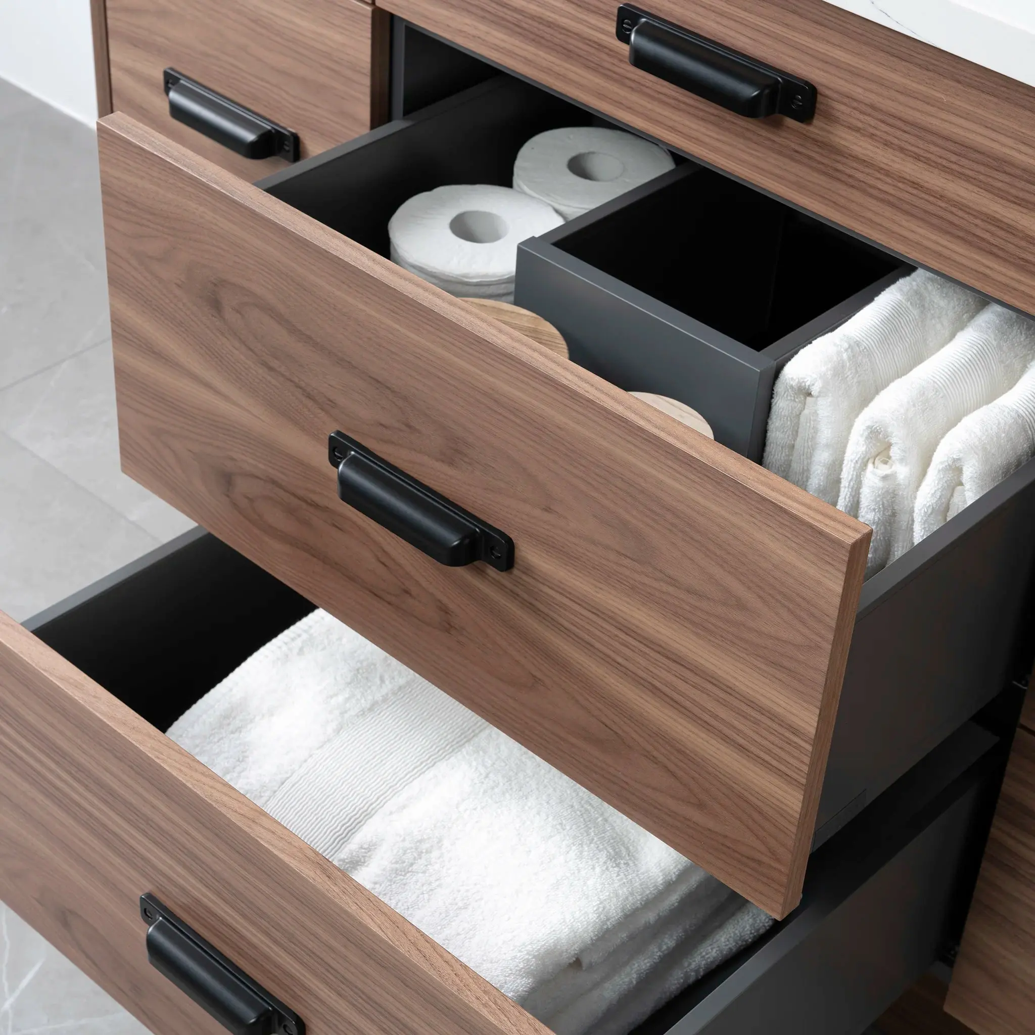 Asher 48" American Black Walnut Bathroom Vanity - Image 10