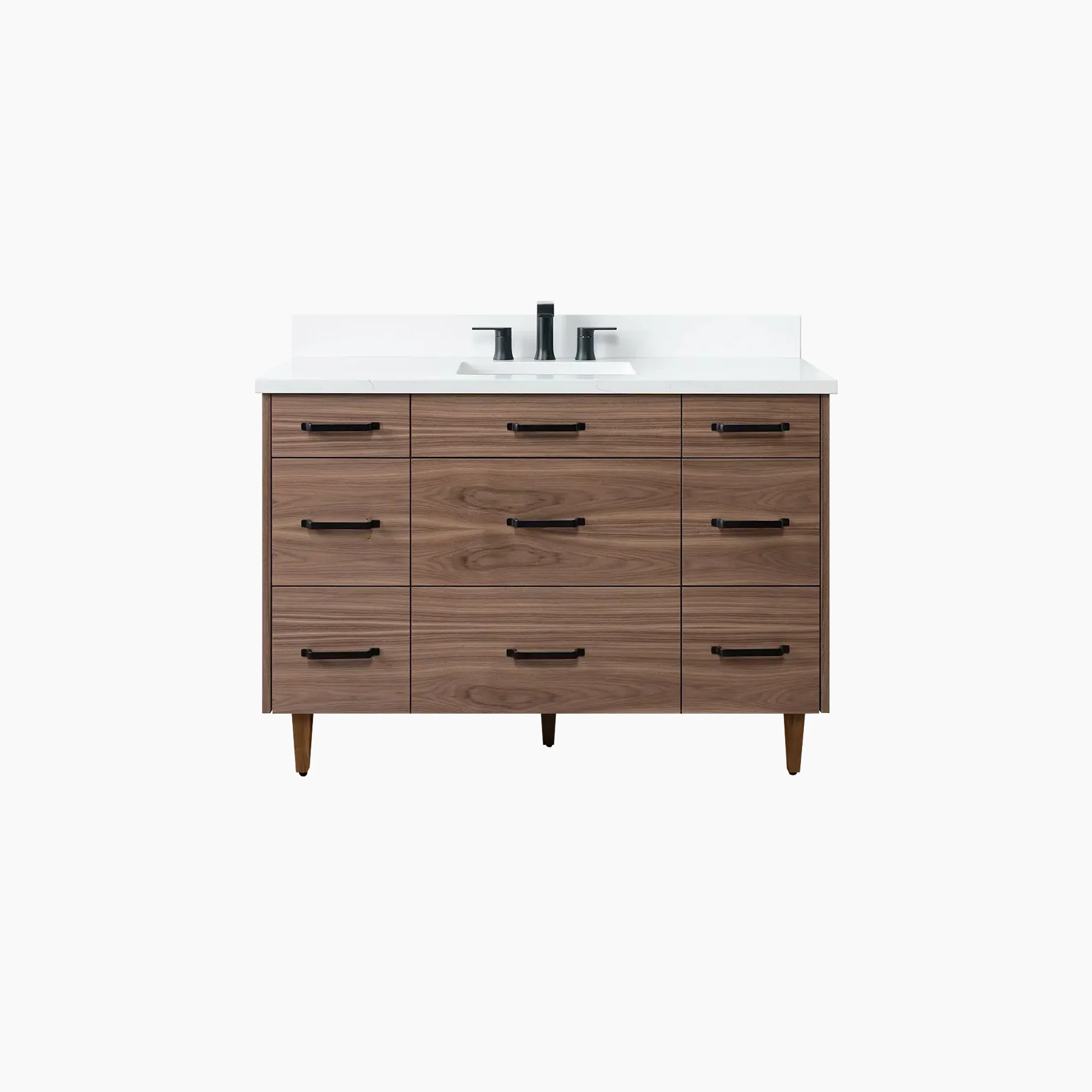 Asher 48" American Black Walnut Bathroom Vanity - Image 22