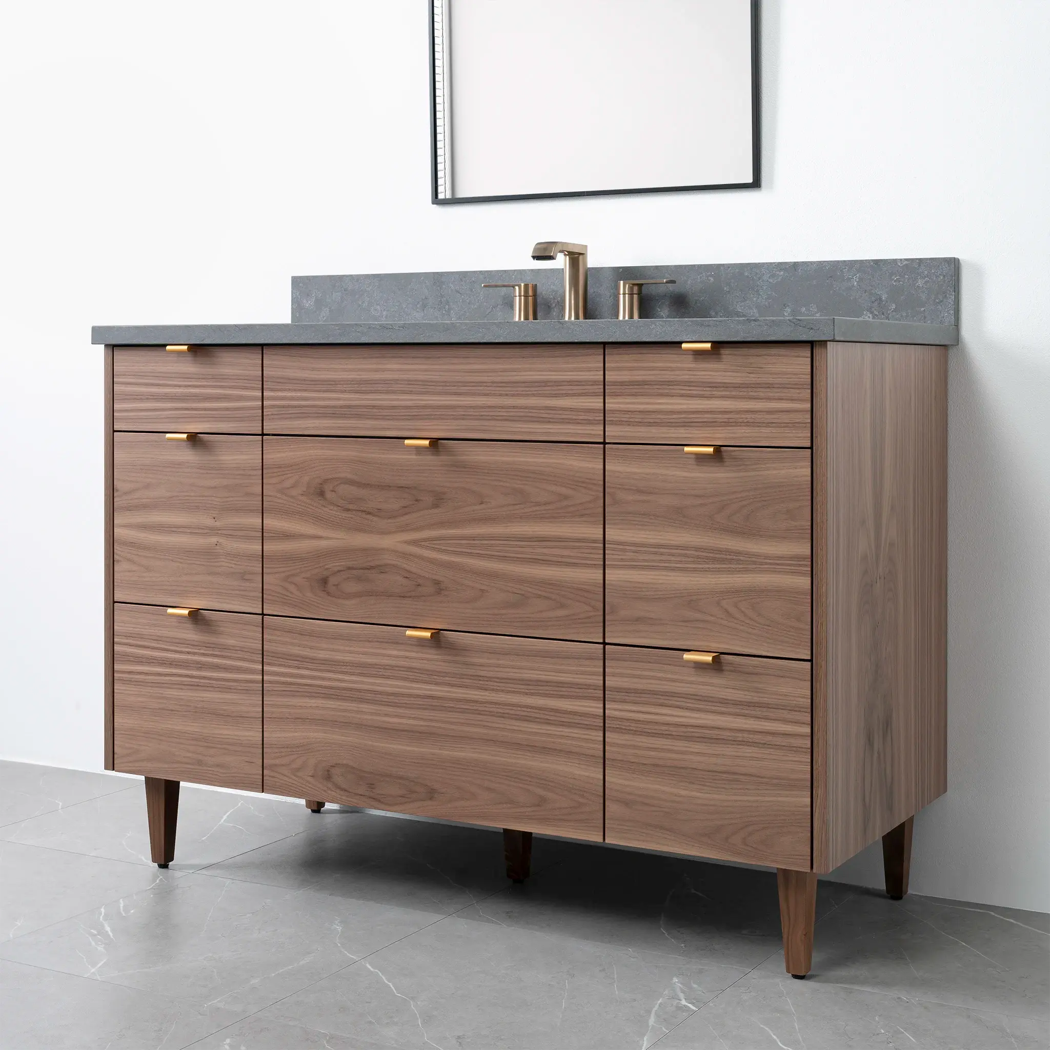 Asher 48" American Black Walnut Bathroom Vanity - Image 28