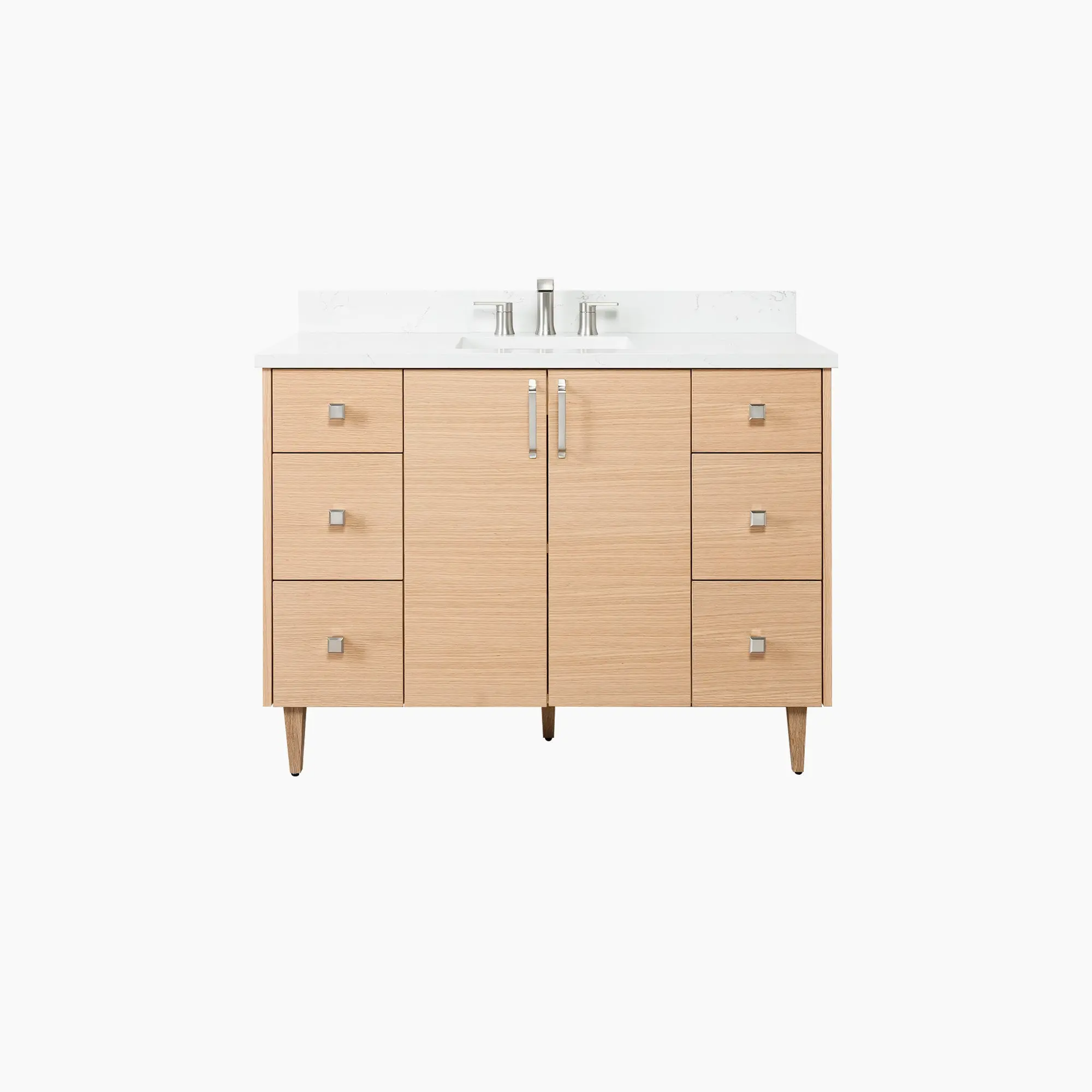 Ashbury SLIM 48" Natural White Oak Bathroom Vanity