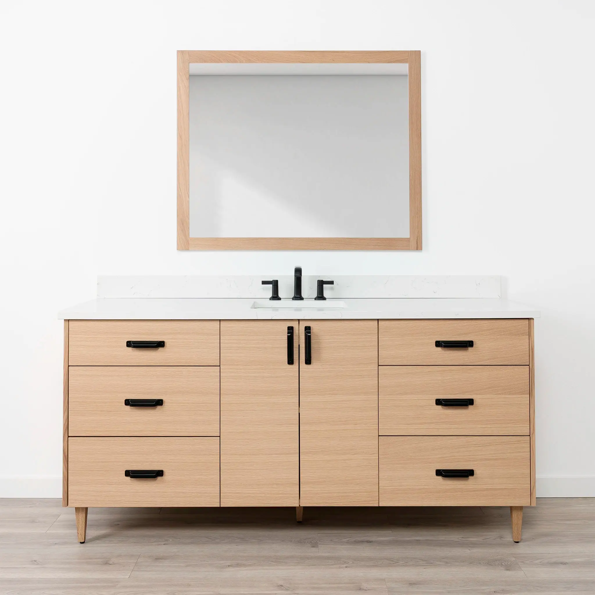Ashbury SLIM 72" Natural White Oak Bathroom Vanity - Image 11
