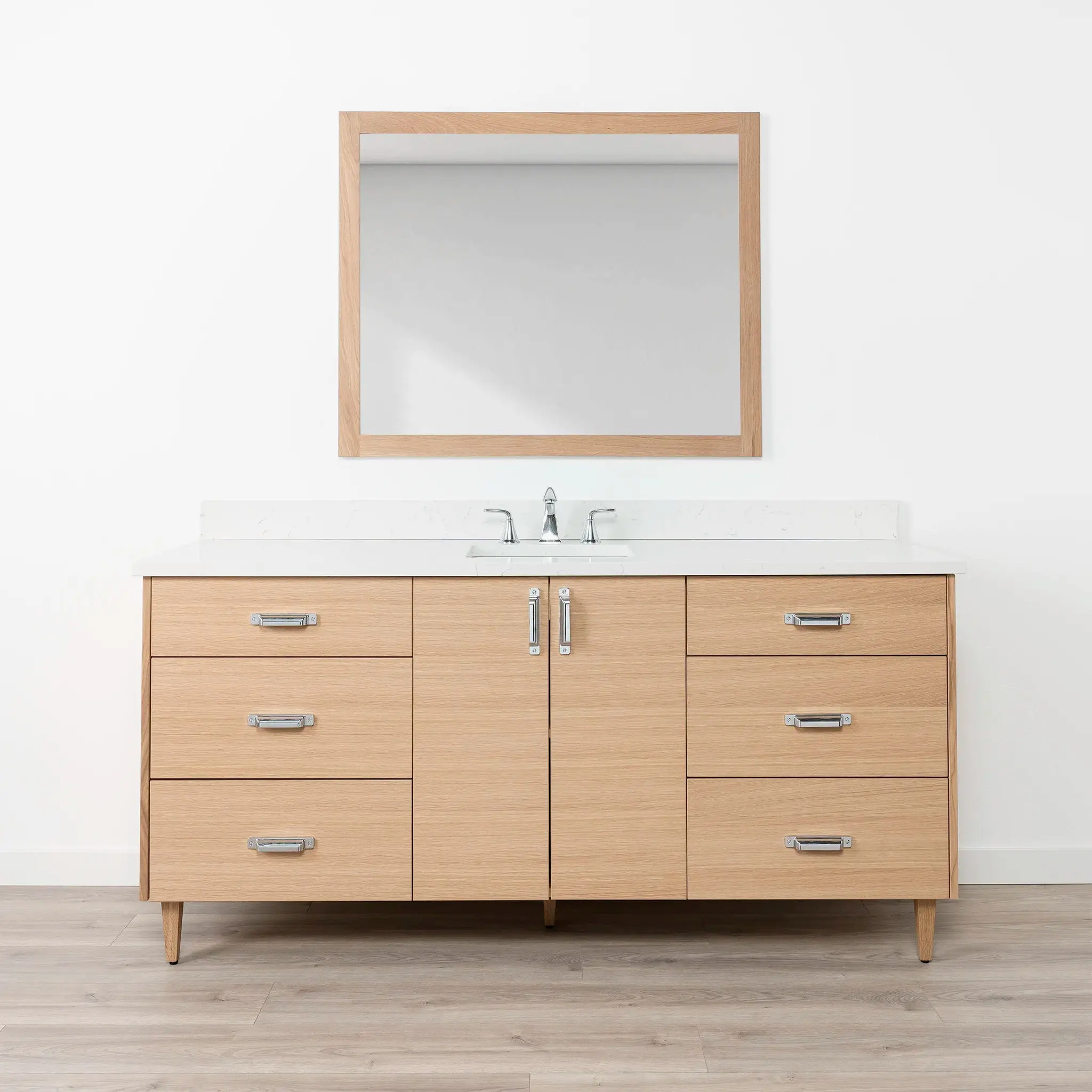 Ashbury SLIM 72" Natural White Oak Bathroom Vanity - Image 12