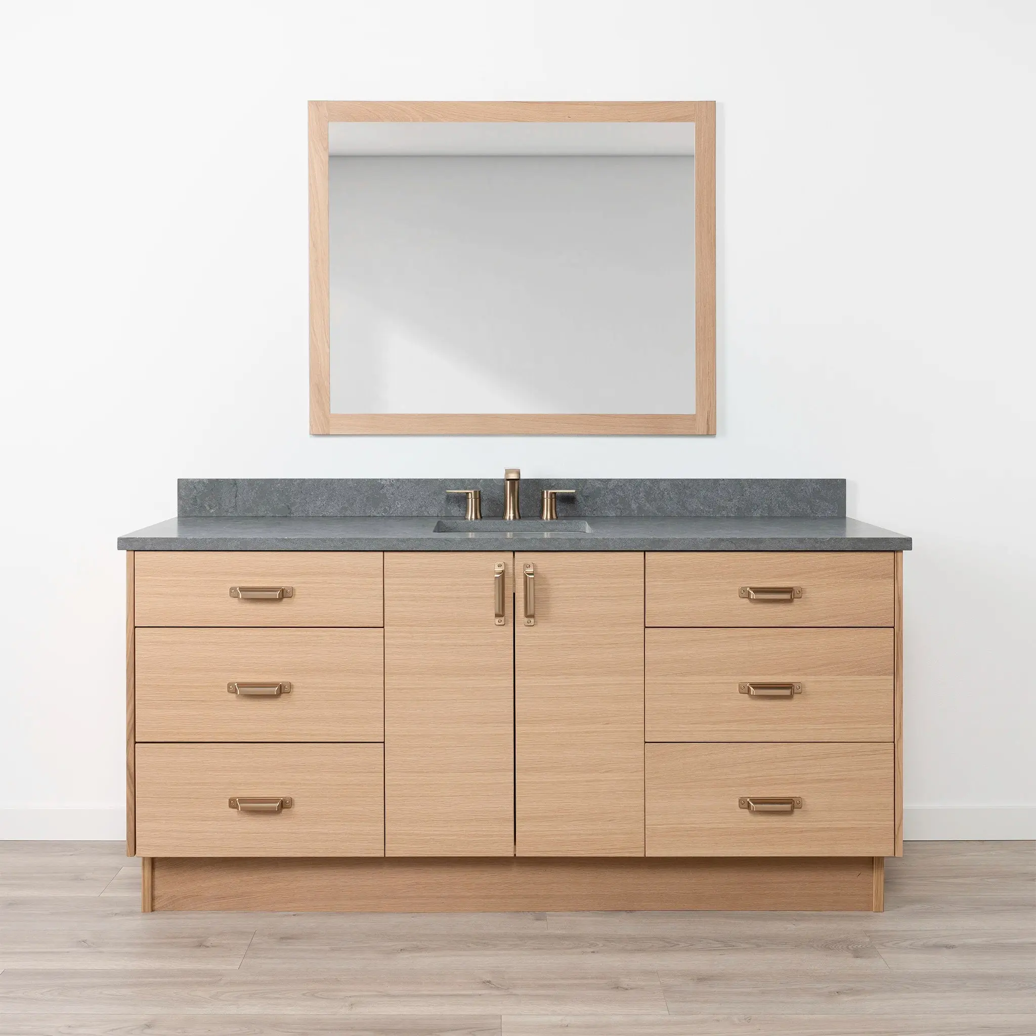 Ashbury SLIM 72" Natural White Oak Bathroom Vanity - Image 17