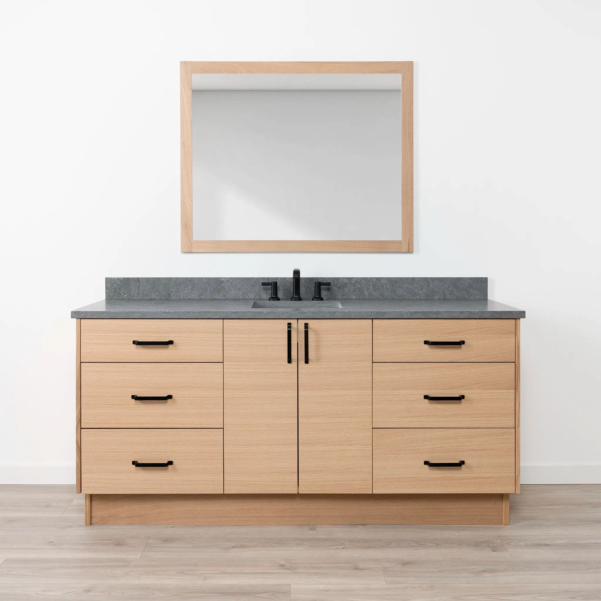 Ashbury SLIM 72" Natural White Oak Bathroom Vanity - Image 21