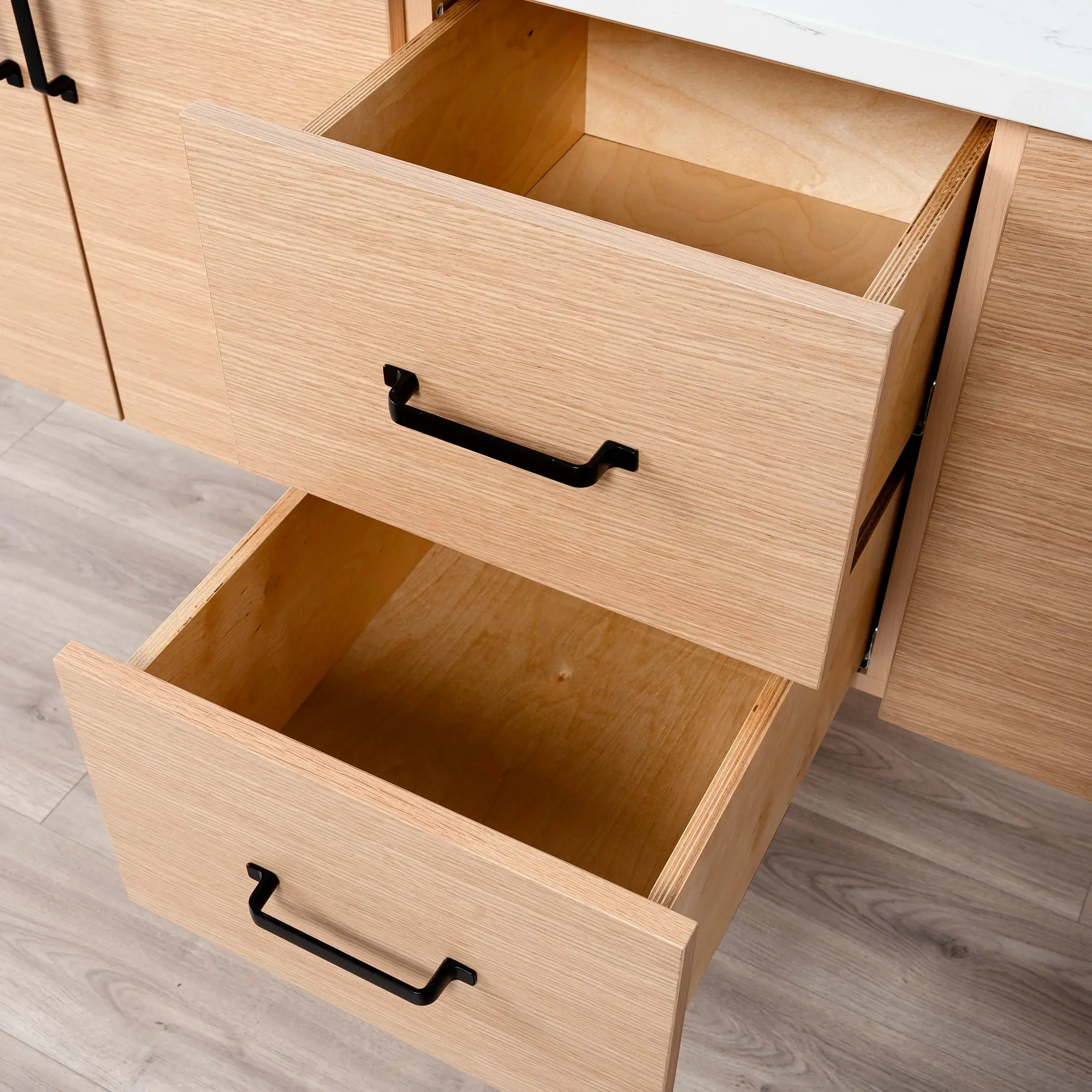 Ashbury 72" Wall Mount Natural White Oak Bathroom Vanity, Double Sink - Image 10
