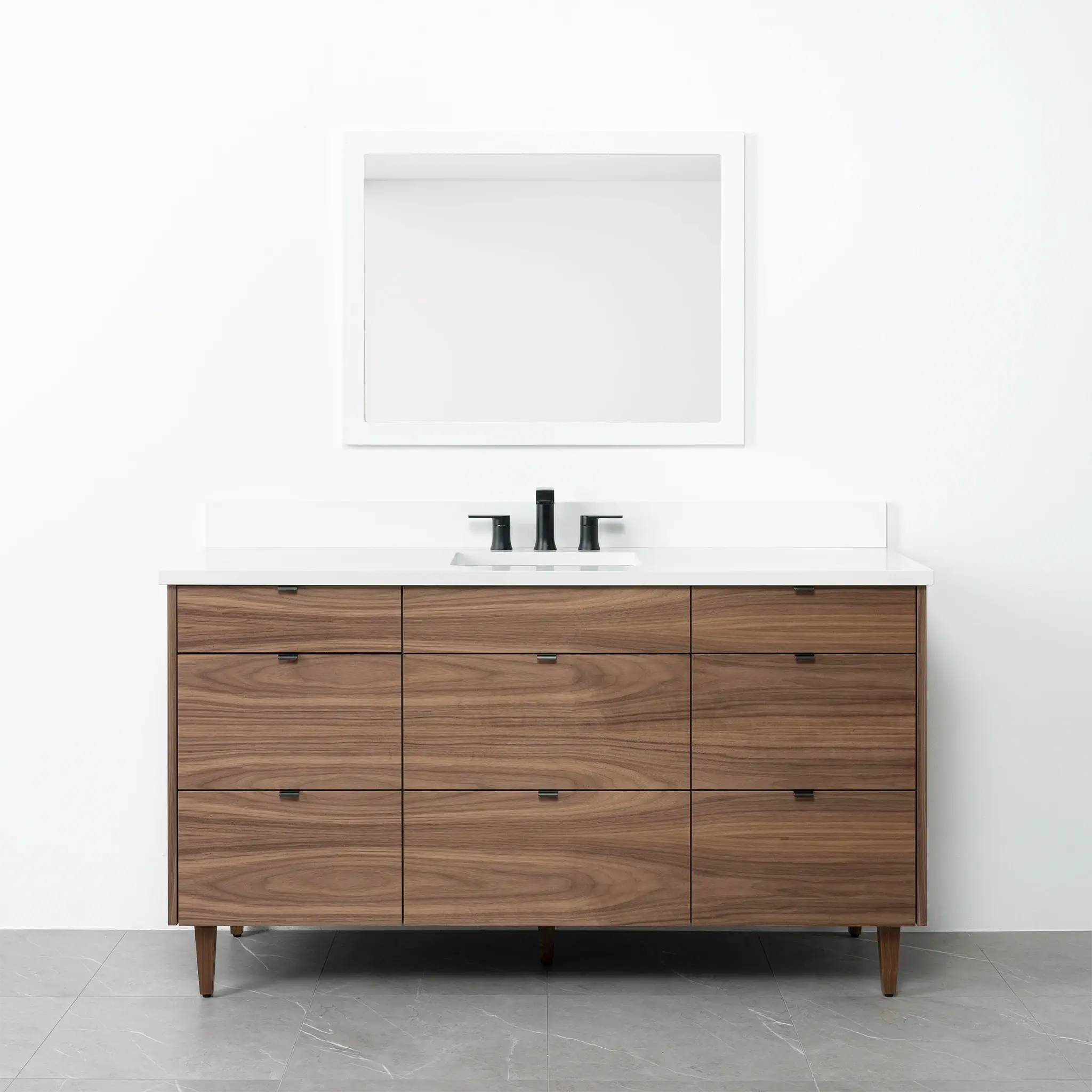 Asher 60" American Black Walnut Bathroom Vanity - Image 20