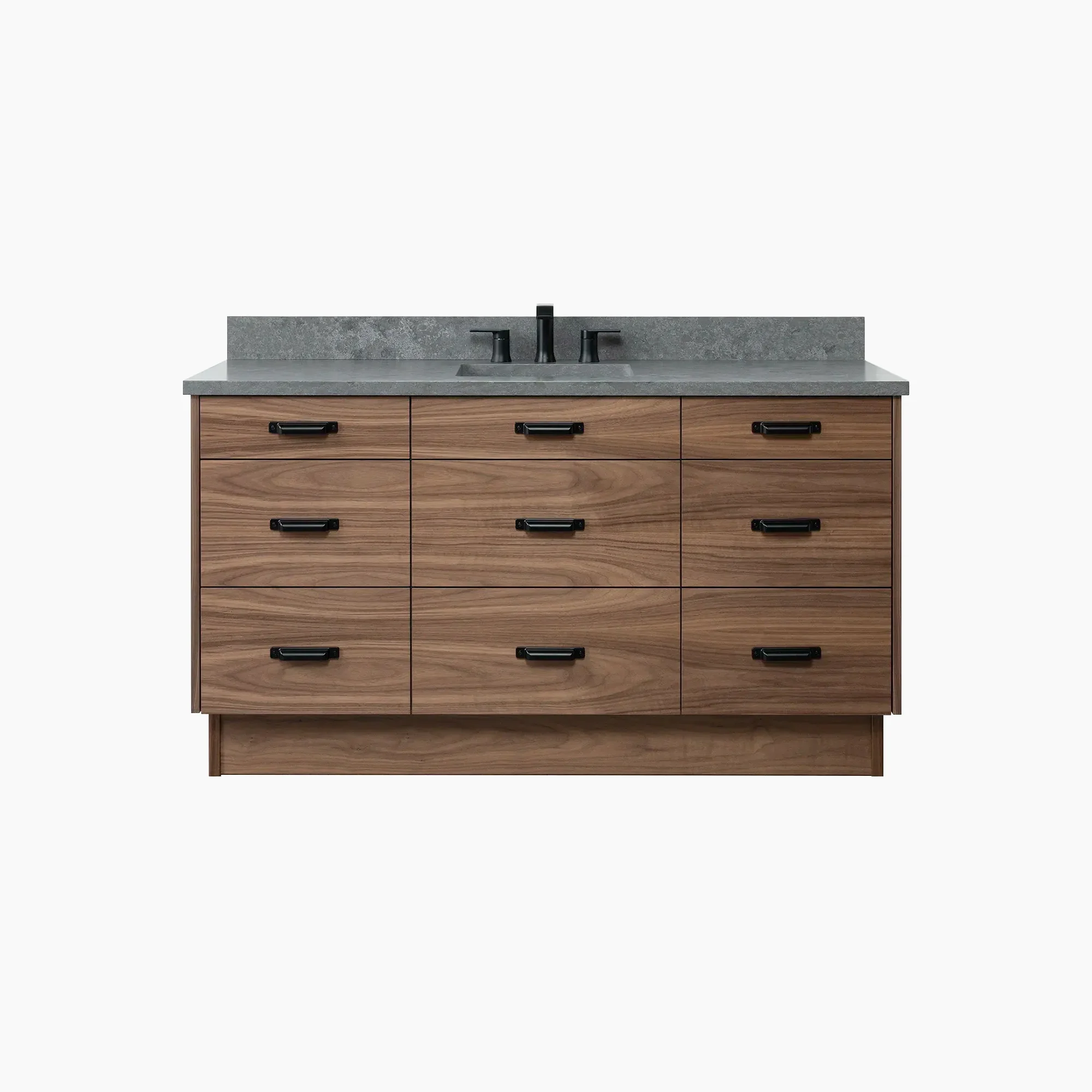 Asher SLIM 60" American Black Walnut Bathroom Vanity - Image 19