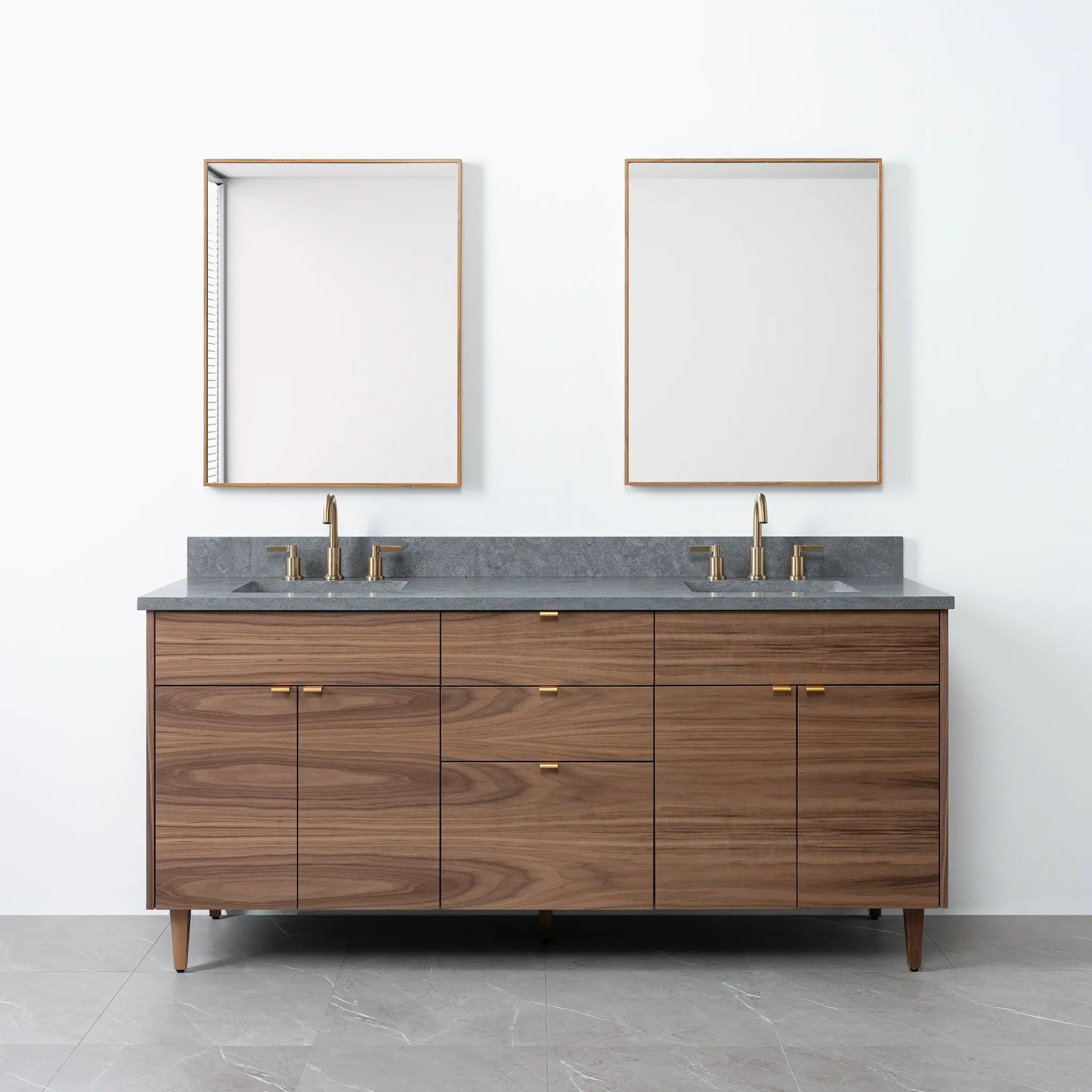 Austin 72" American Black Walnut Bathroom Vanity, Double Sink - Image 18