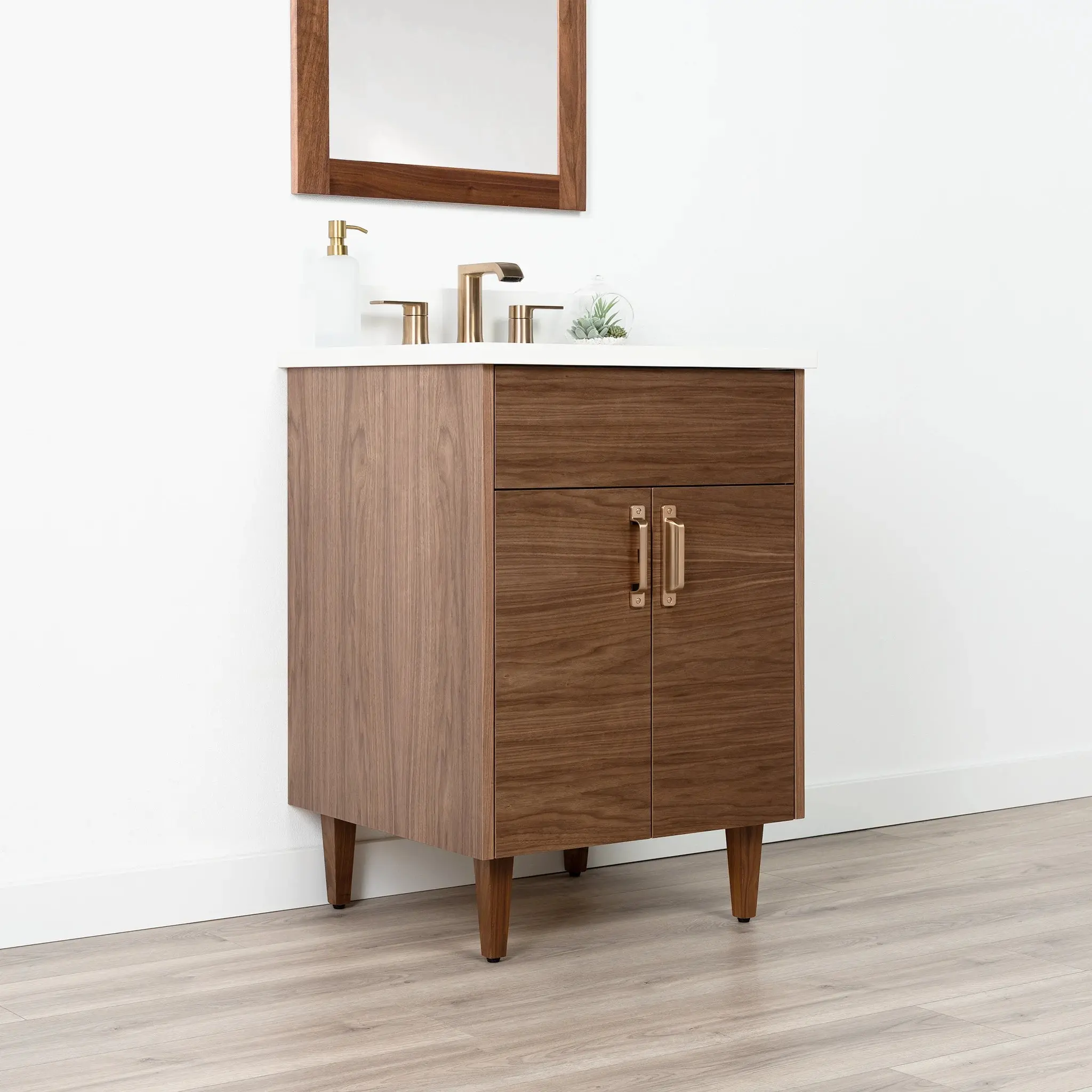 Austin 24" American Black Walnut Bathroom Vanity - Image 4