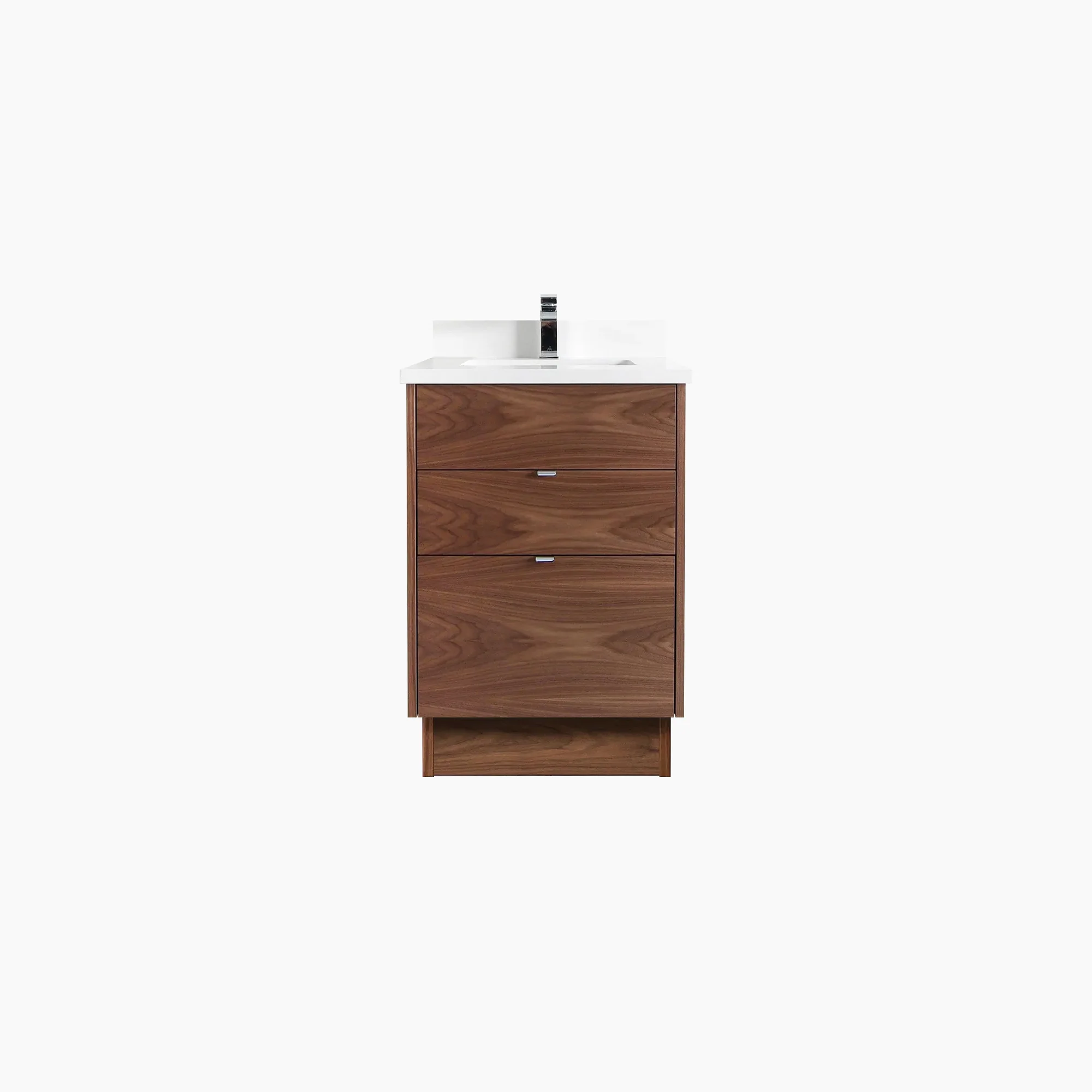 Austin 24" American Black Walnut Bathroom Vanity - All Drawers - Image 12