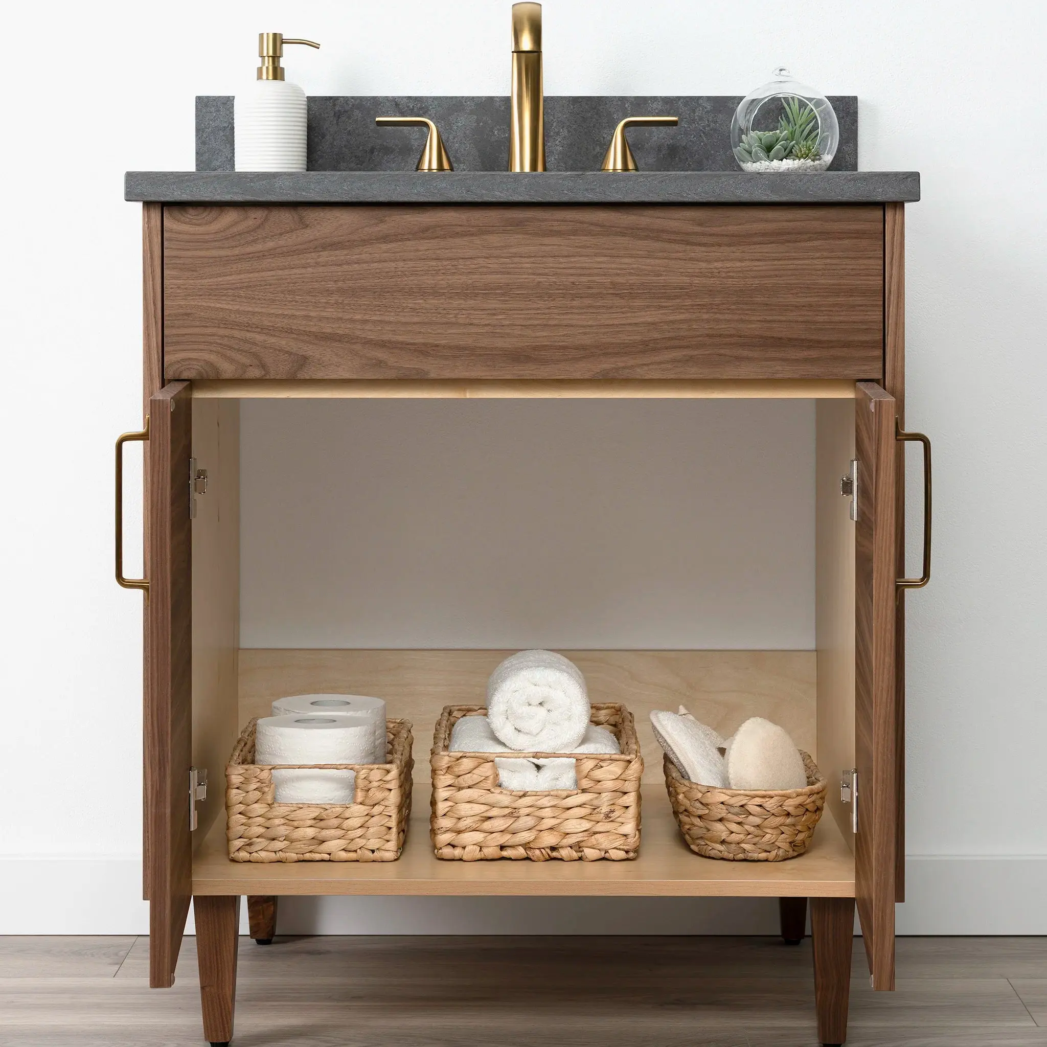 Austin 30" American Black Walnut Bathroom Vanity - Image 10
