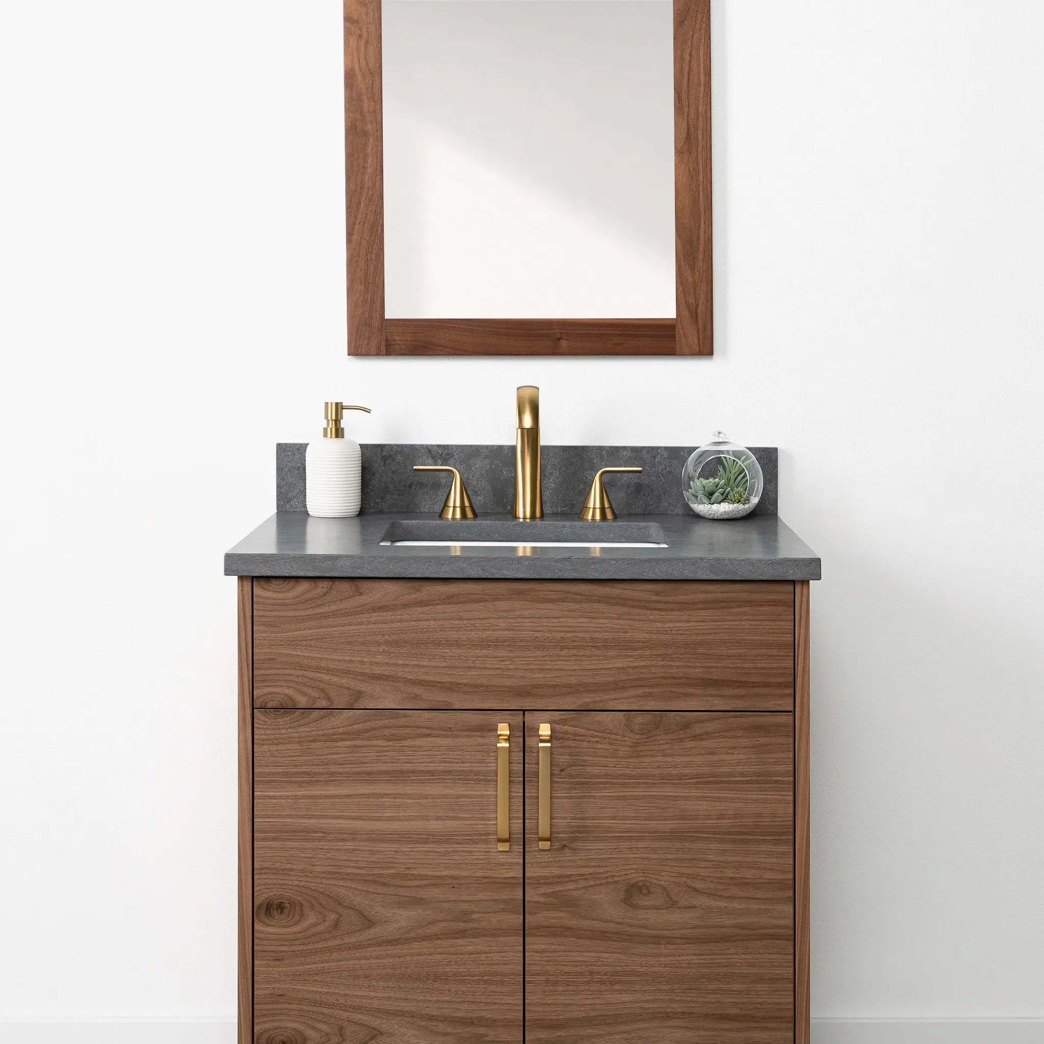 Austin 30" American Black Walnut Bathroom Vanity - Image 3