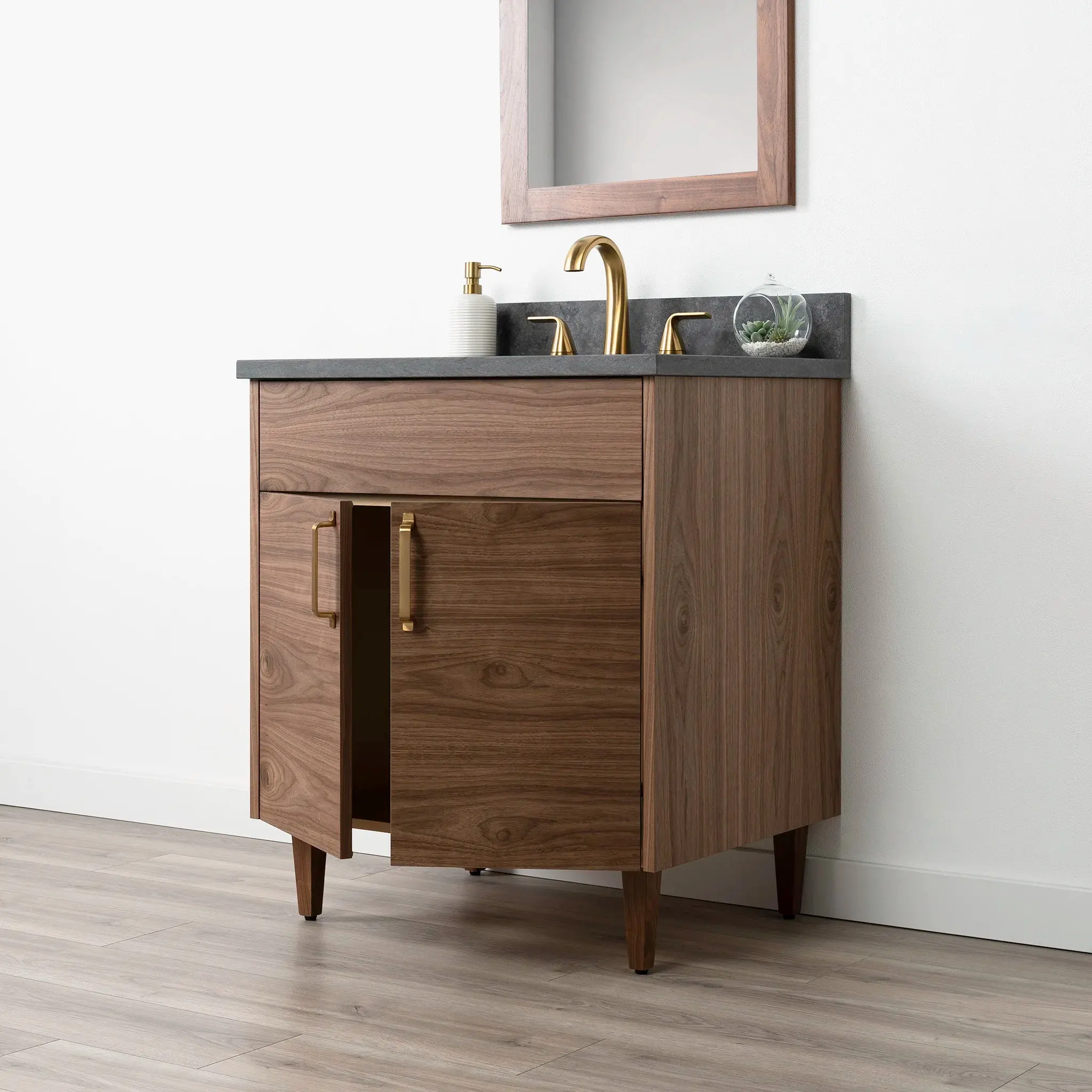 Austin 30" American Black Walnut Bathroom Vanity - Image 5