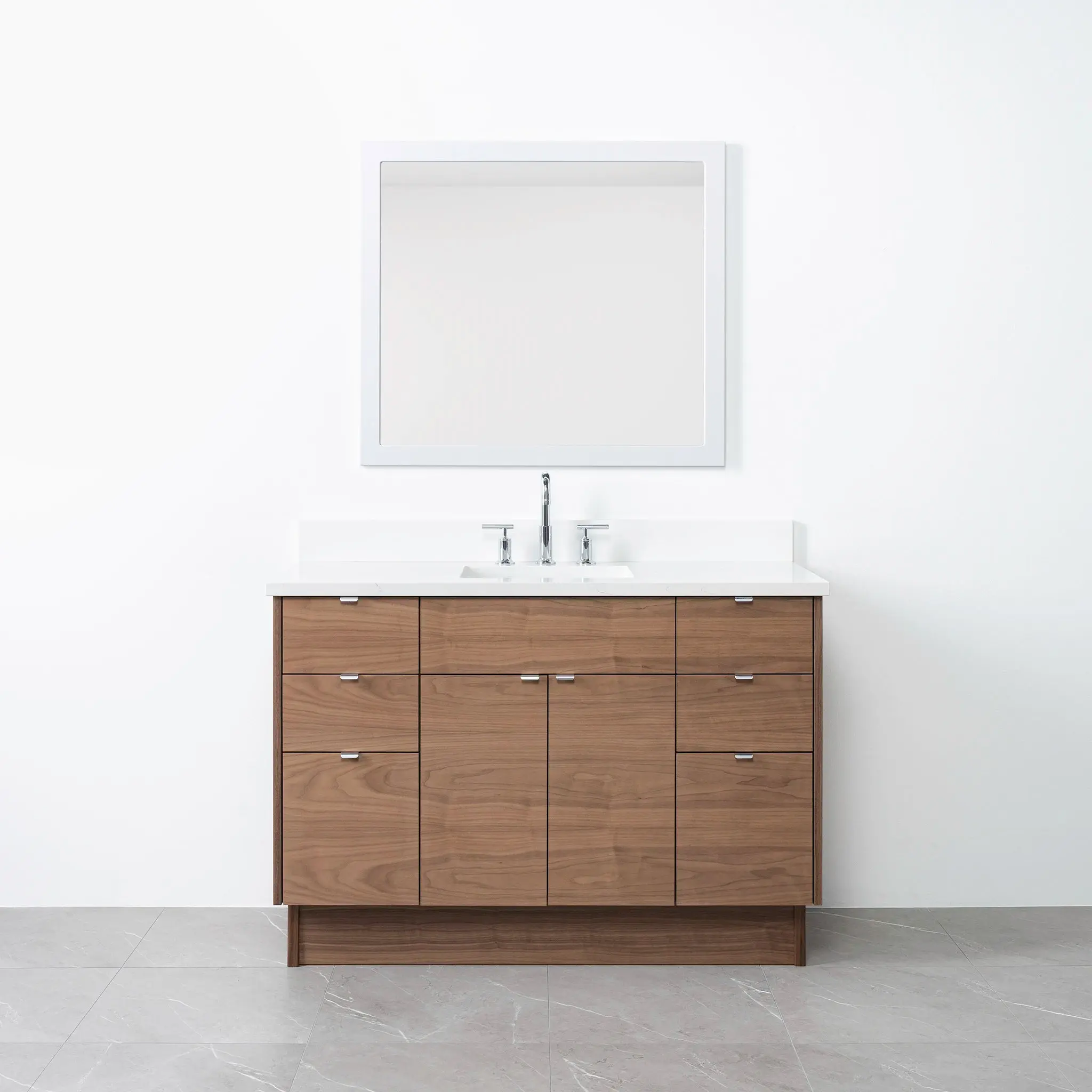 Austin 48" American Black Walnut Bathroom Vanity - Image 13