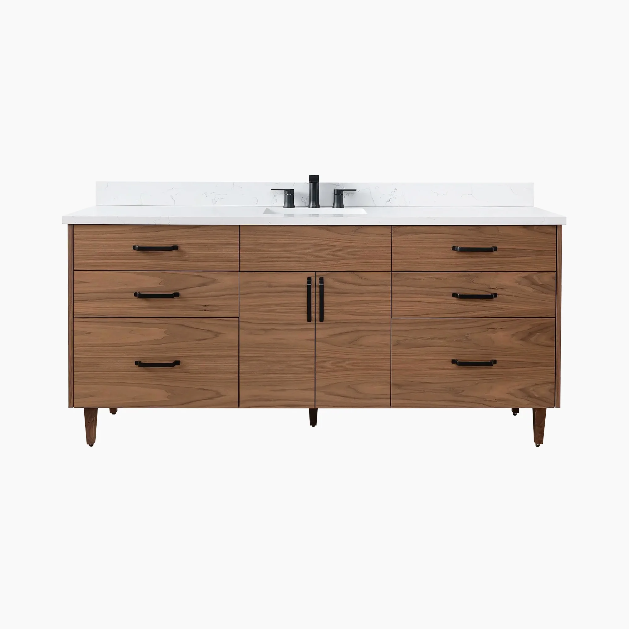 Austin SLIM 72" American Black Walnut Bathroom Vanity
