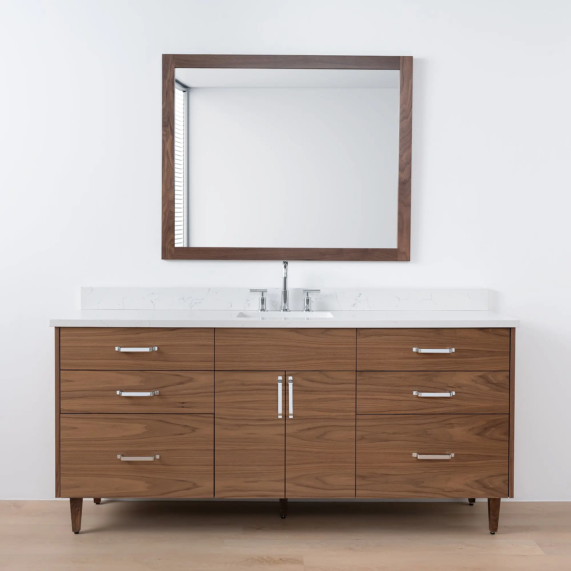Austin SLIM 72" American Black Walnut Bathroom Vanity - Image 18