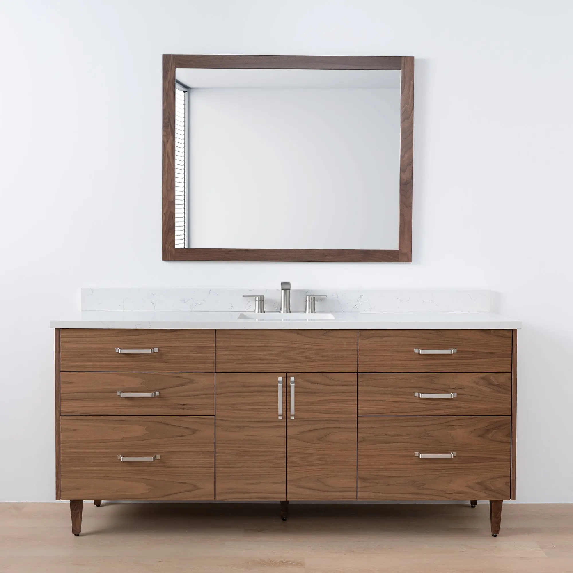 Austin SLIM 72" American Black Walnut Bathroom Vanity - Image 19