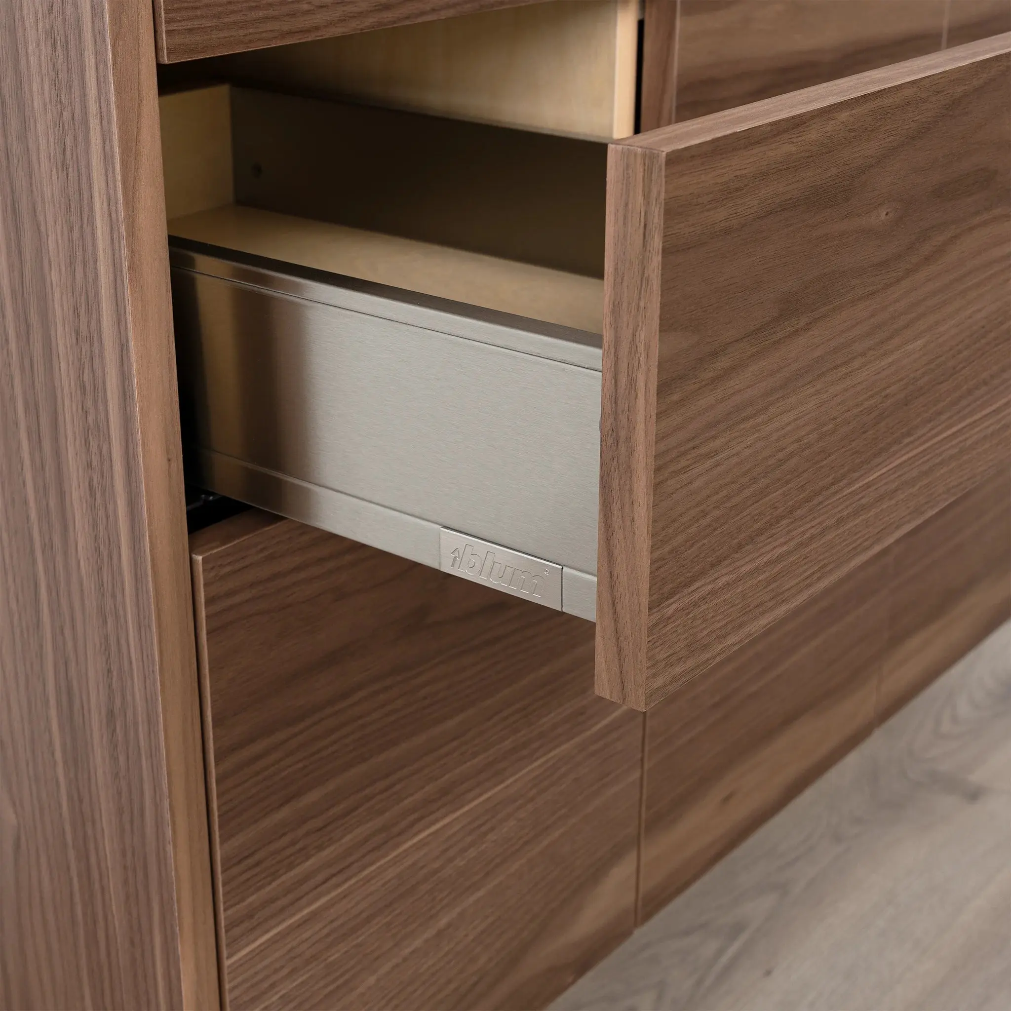 Austin Stainless SLIM 48" American Black Walnut Bathroom Vanity - Image 13