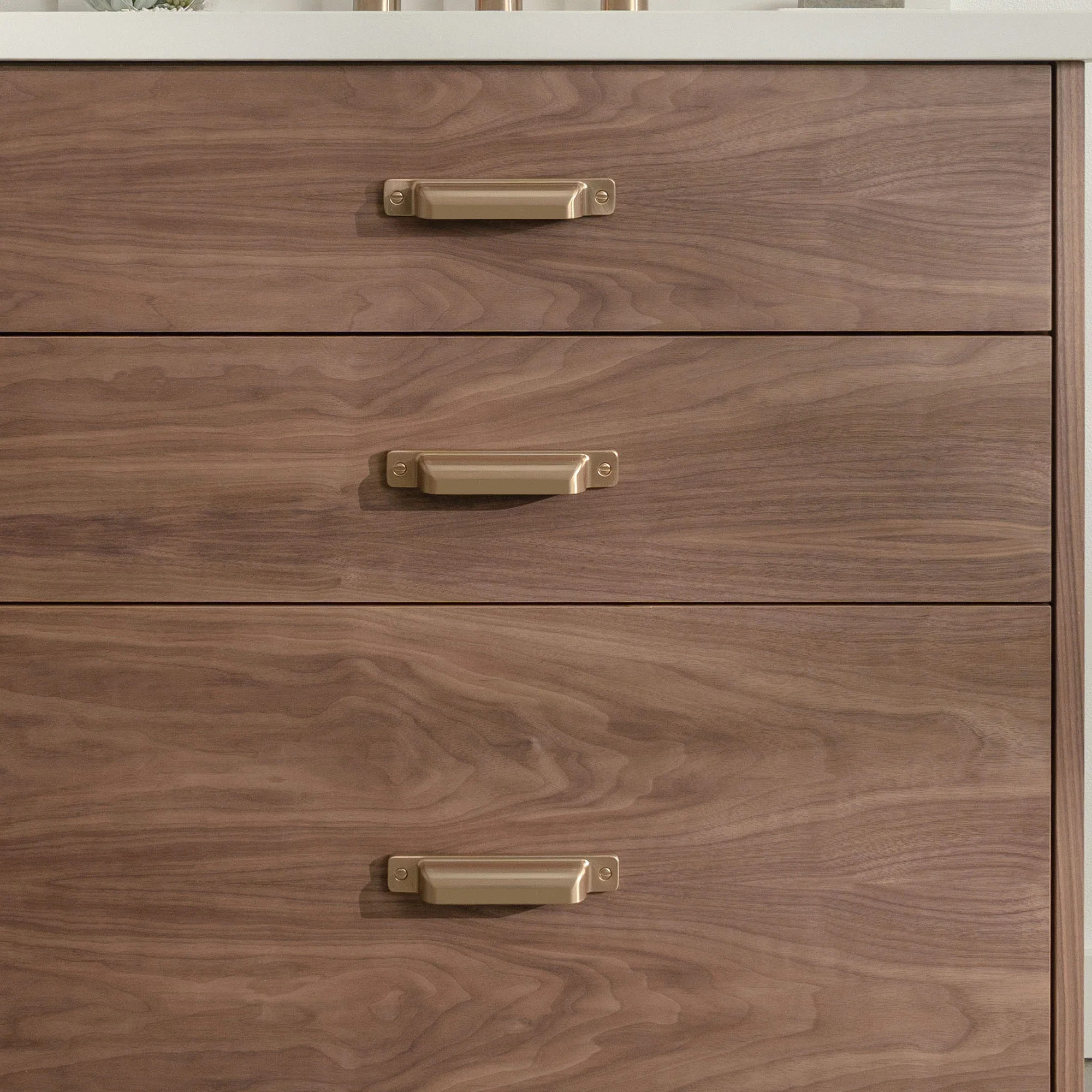 Austin Stainless 30" American Black Walnut Bathroom Vanity - All Drawers - Image 7