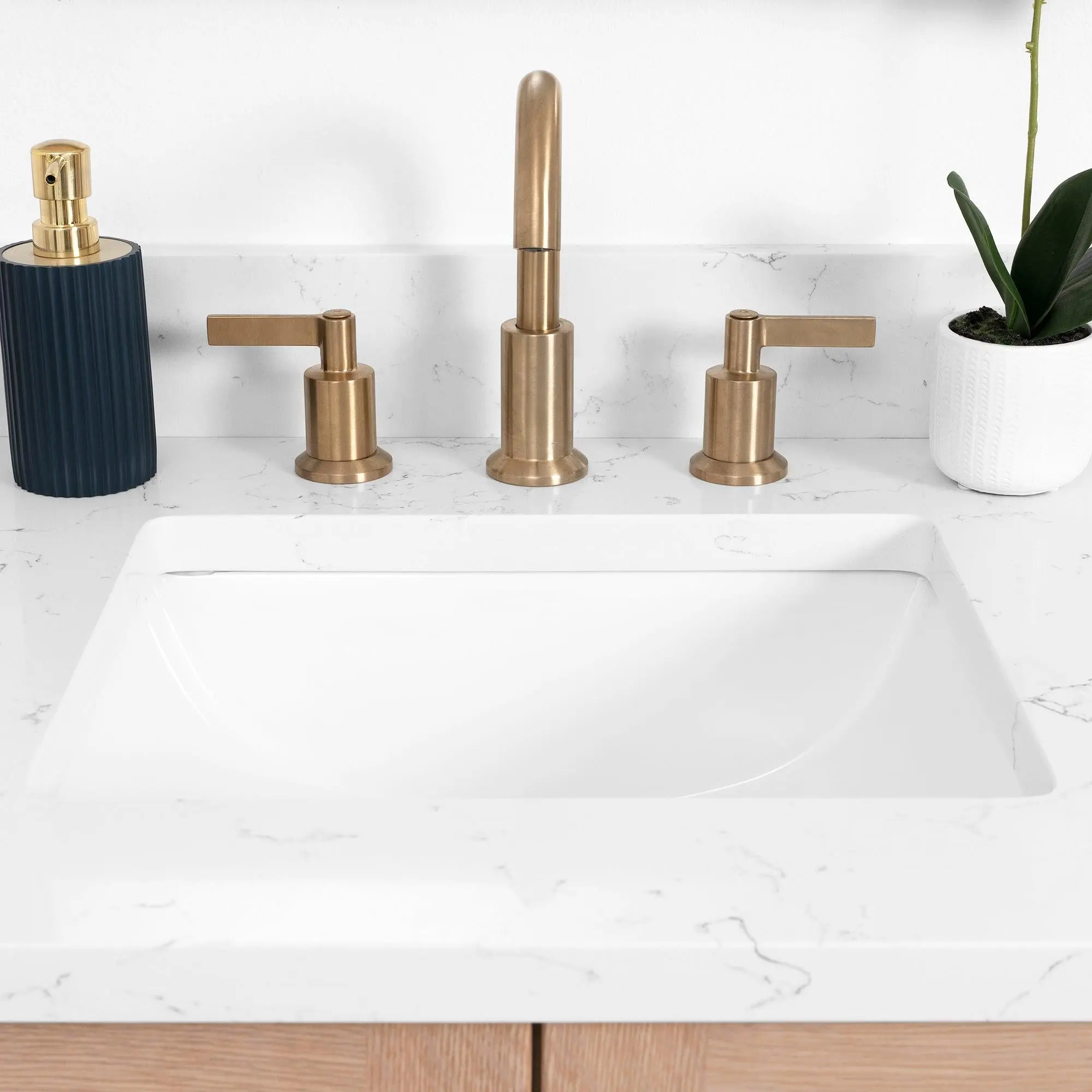 Bridgeport 24" White Oak Bathroom Vanity - Image 12