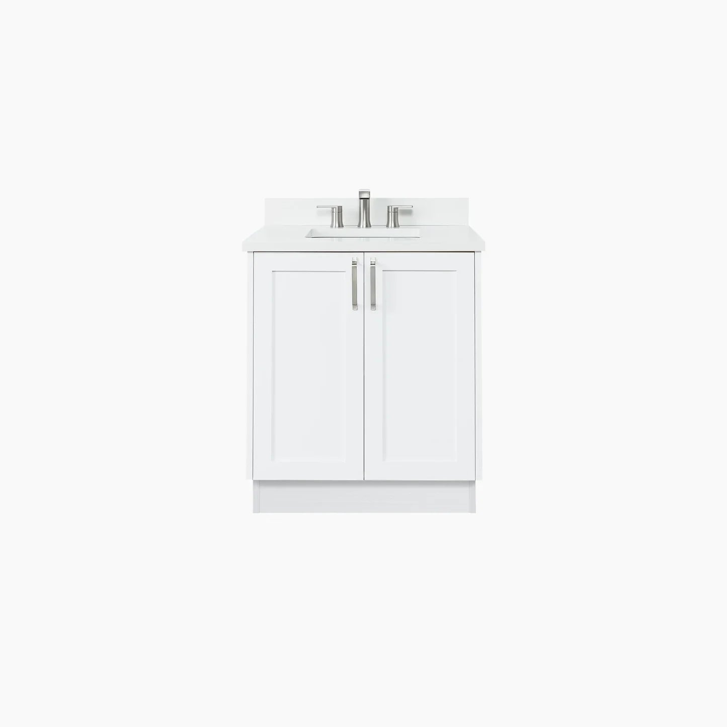 Bridgeport SLIM 30" Satin White Bathroom Vanity - Image 13