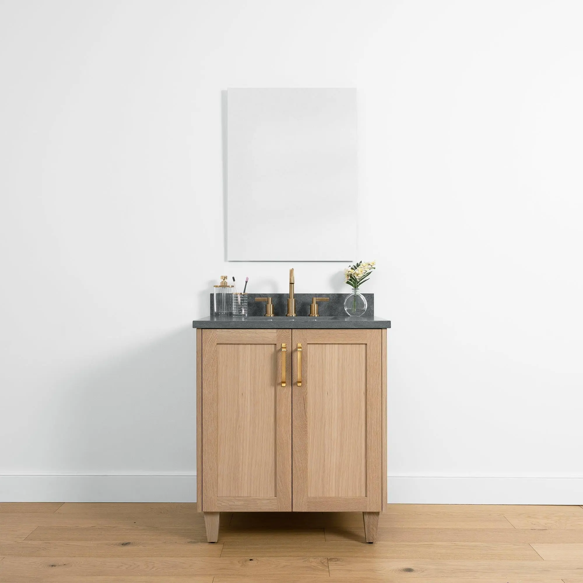 Bridgeport 30" White Oak Bathroom Vanity - Image 10