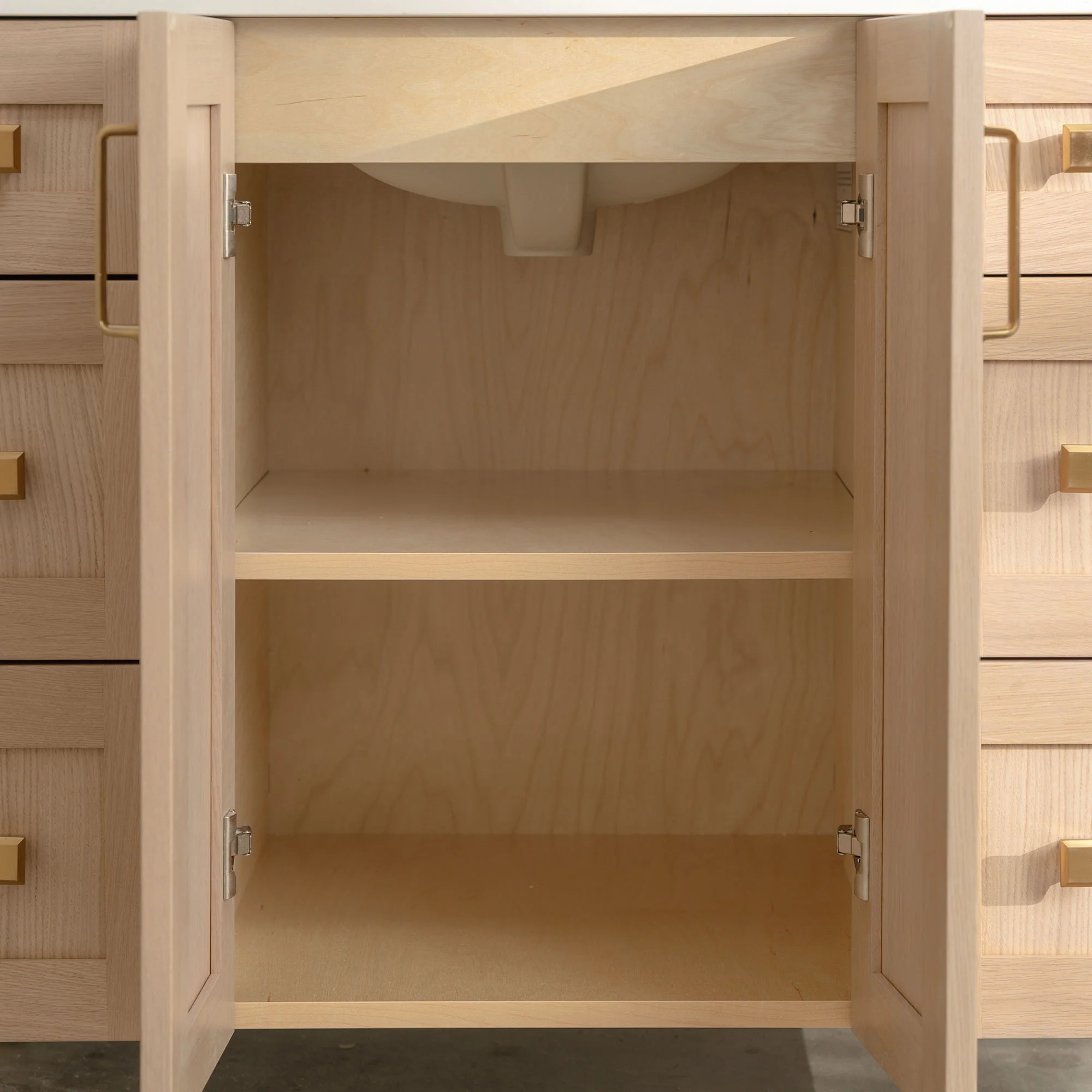 Bridgeport 42" White Oak Bathroom Vanity - Image 10