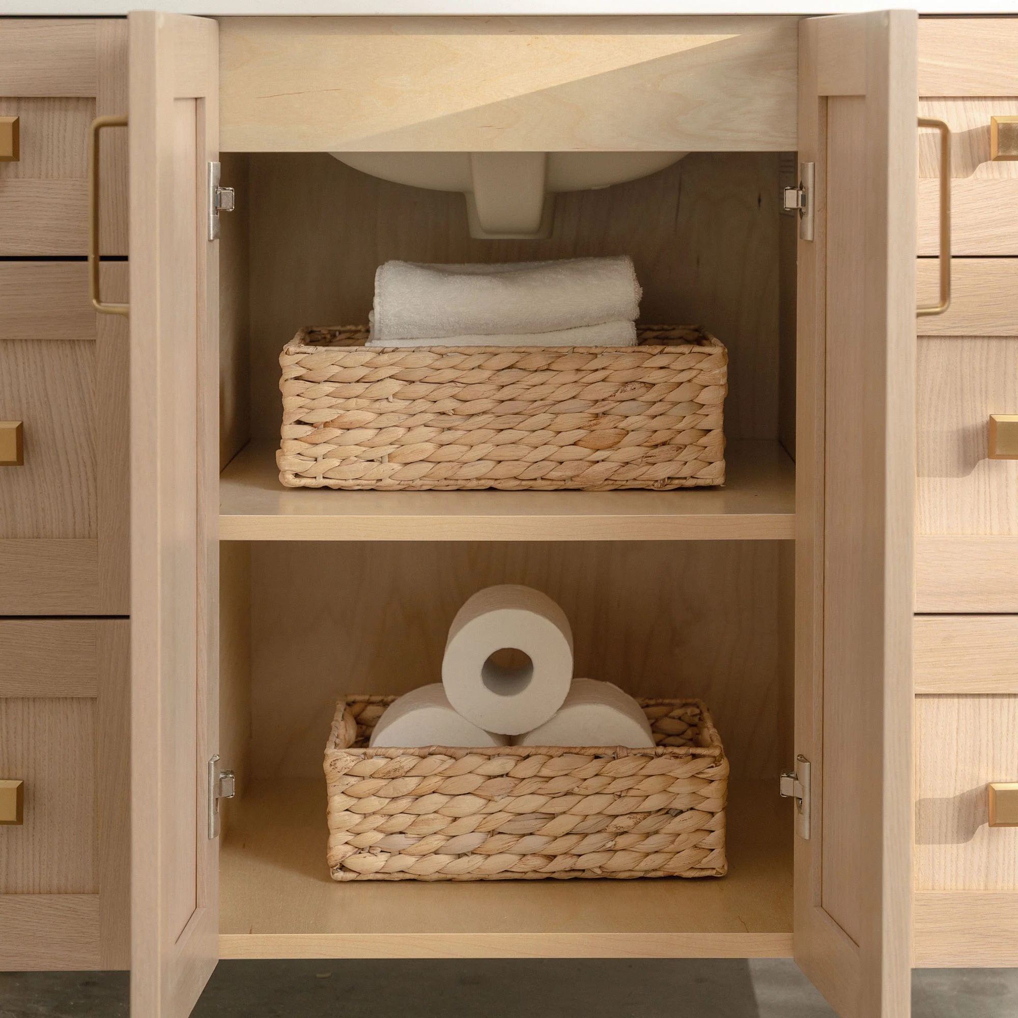 Bridgeport 42" White Oak Bathroom Vanity - Image 11