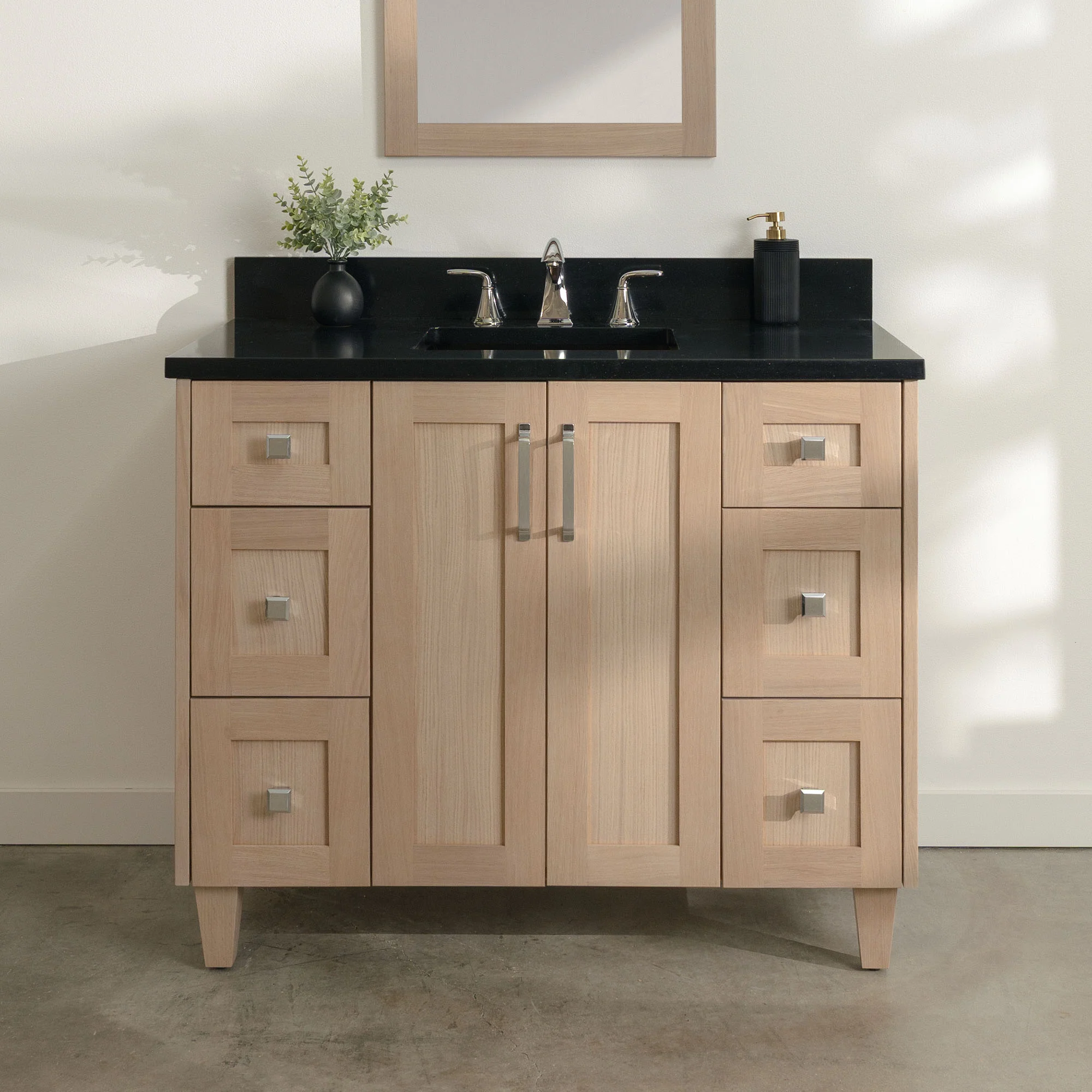 Bridgeport 42" White Oak Bathroom Vanity - Image 12