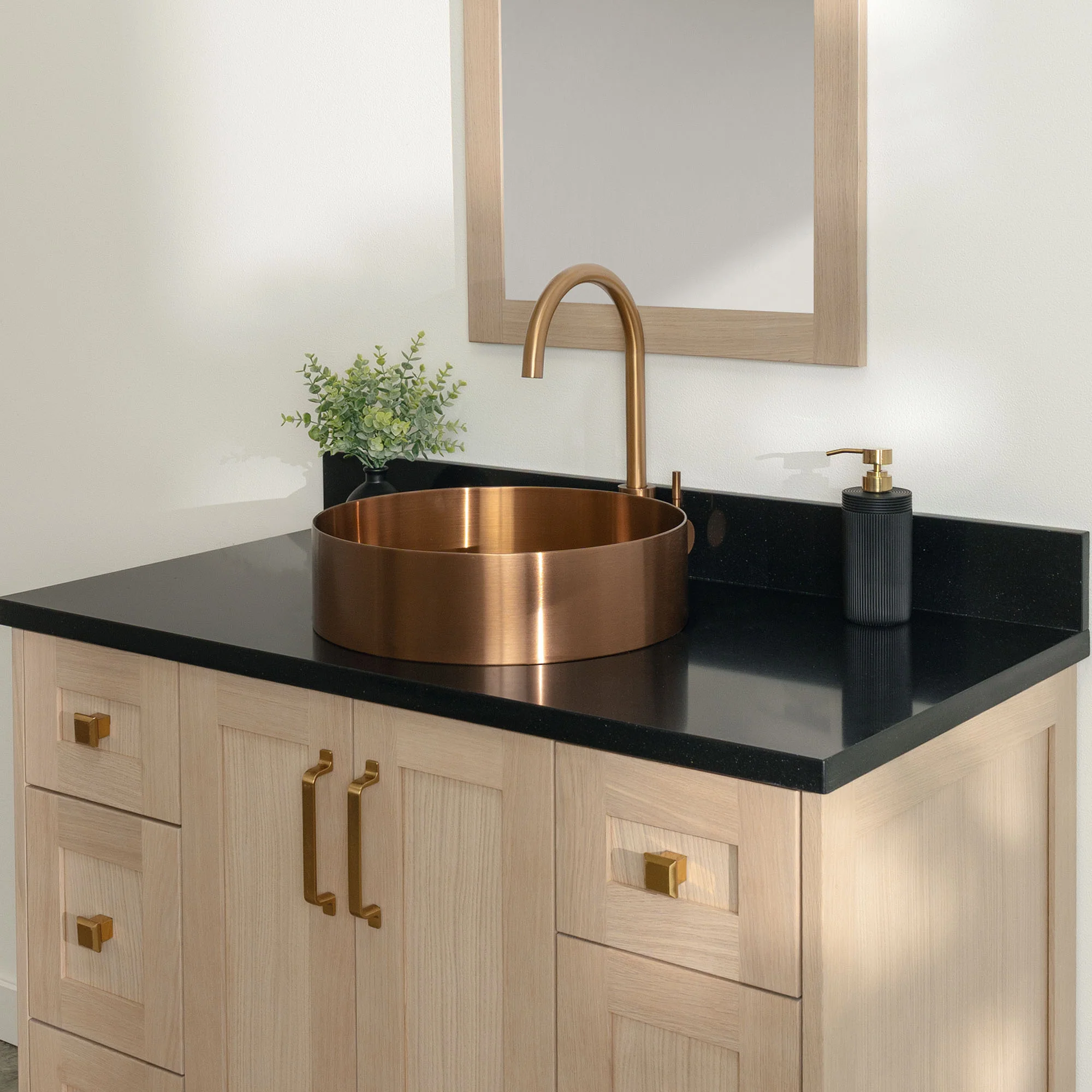 Bridgeport 42" White Oak Bathroom Vanity - Image 17