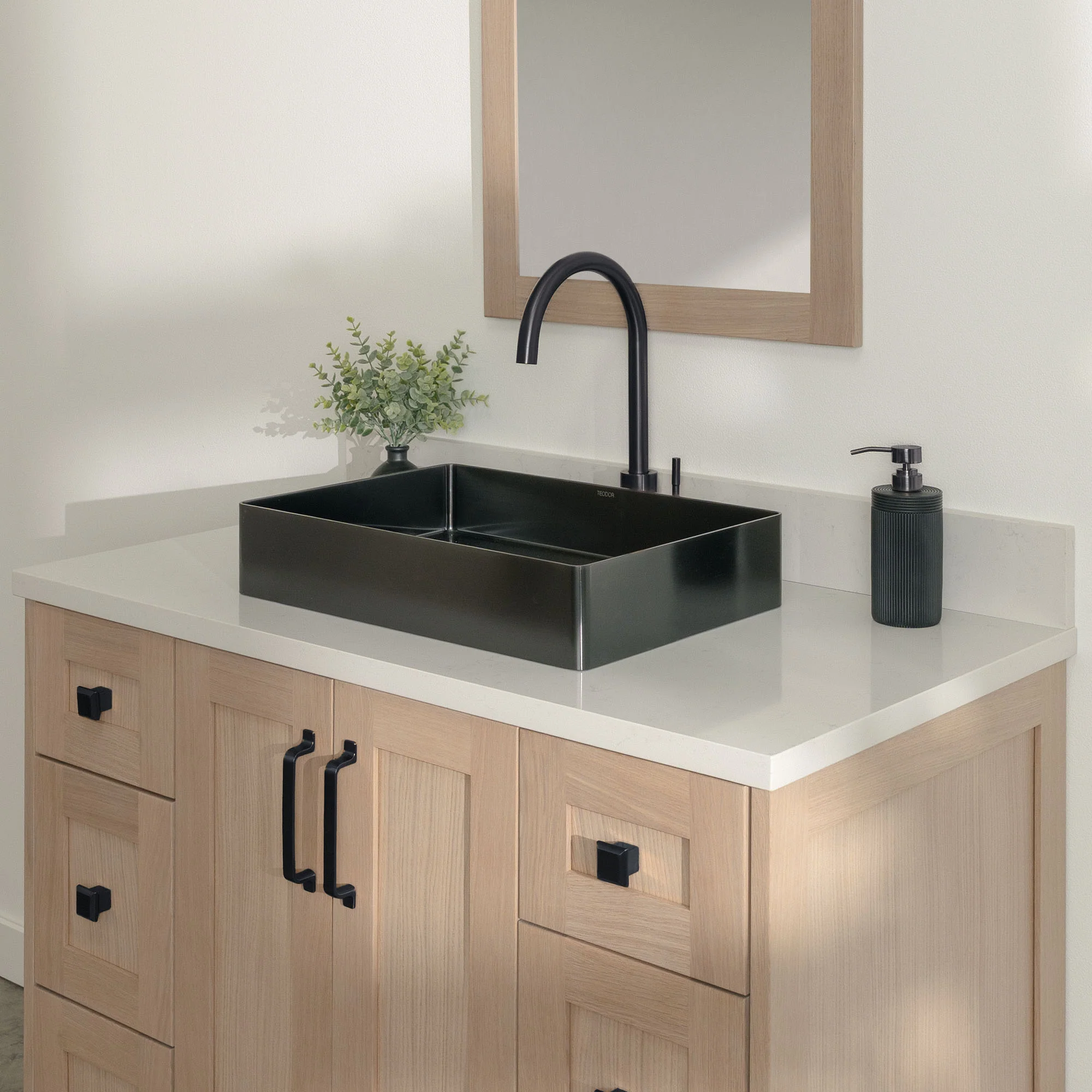 Bridgeport 42" White Oak Bathroom Vanity - Image 22