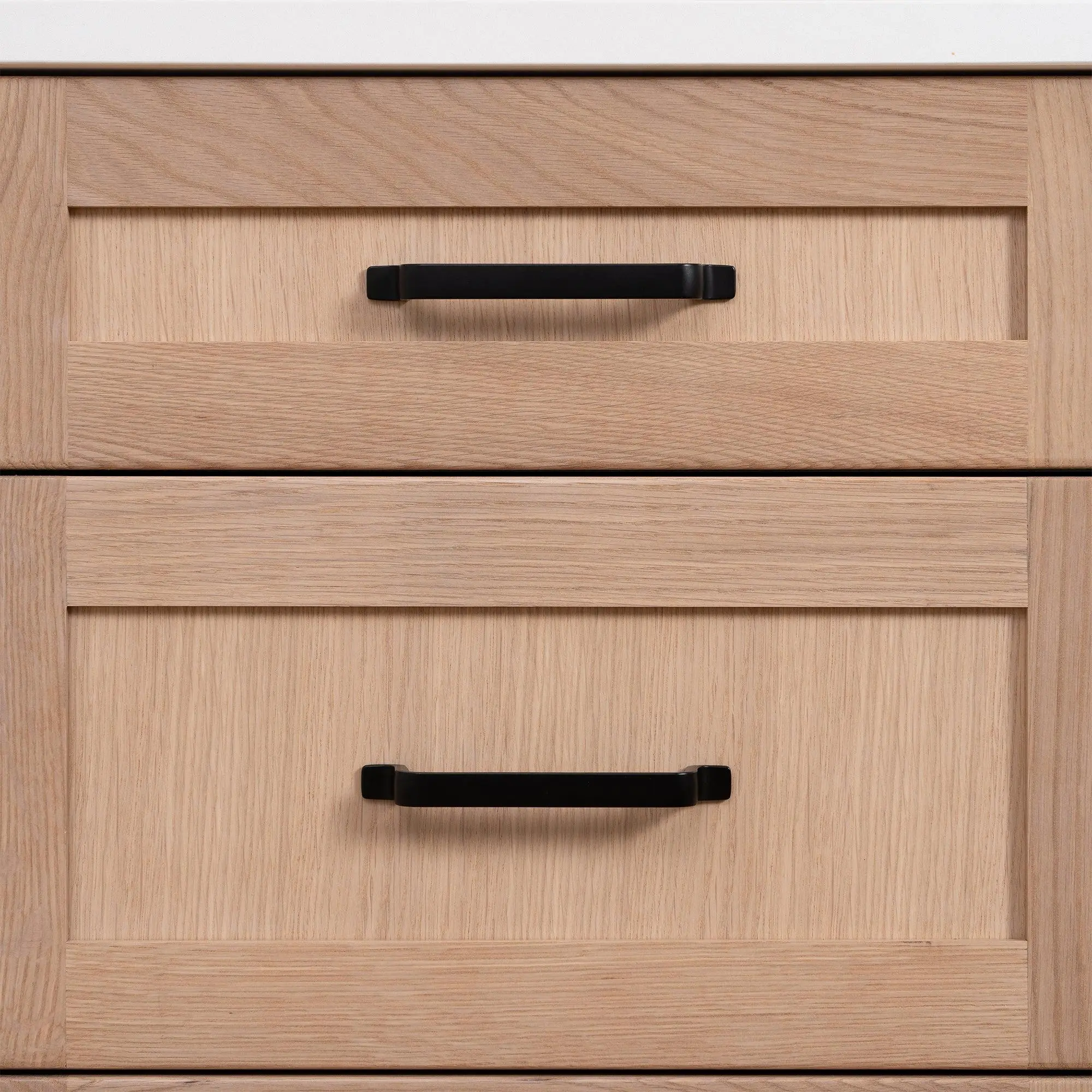 Bridgeport SLIM 24" White Oak Bathroom Vanity - All Drawers - Image 12