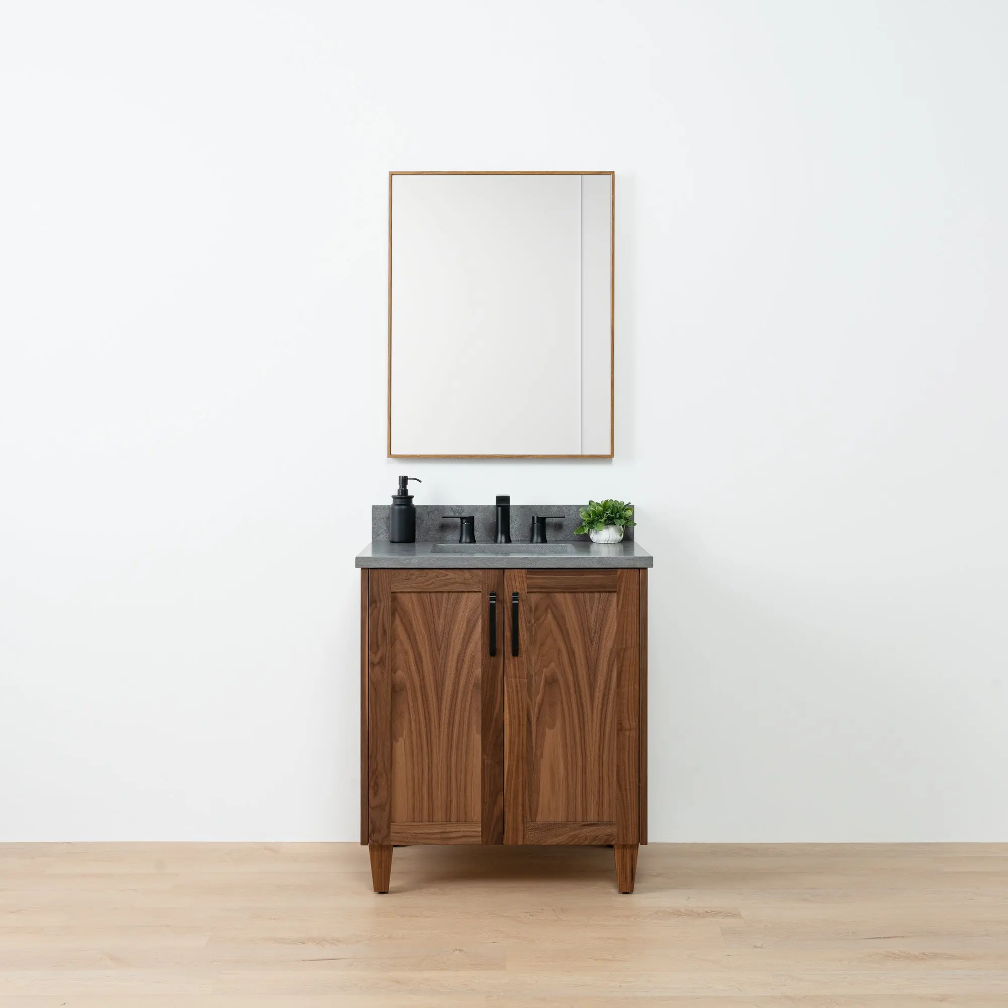 Bridgeport SLIM 30" American Black Walnut Bathroom Vanity - Image 2