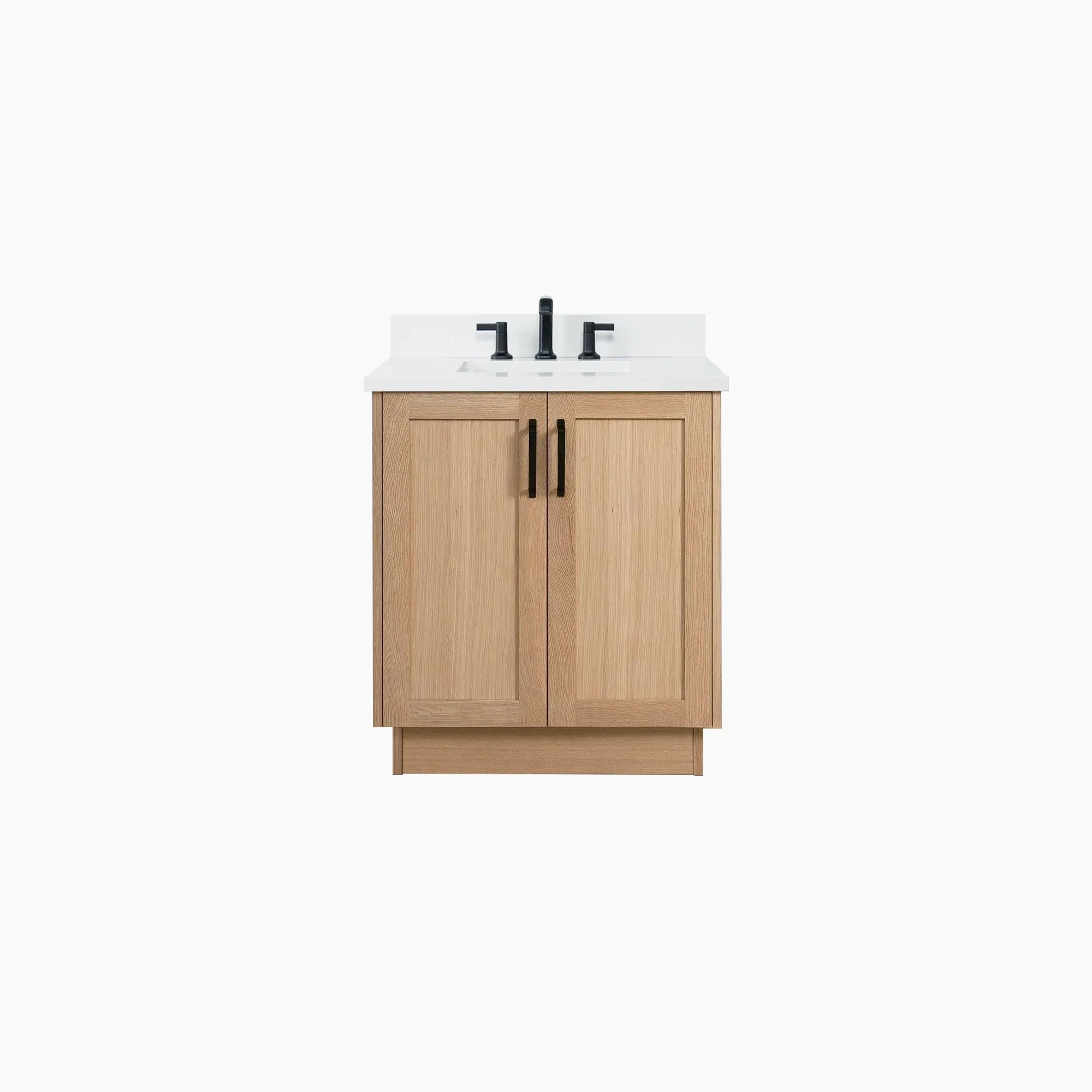 Bridgeport SLIM 30" White Oak Bathroom Vanity - Image 15