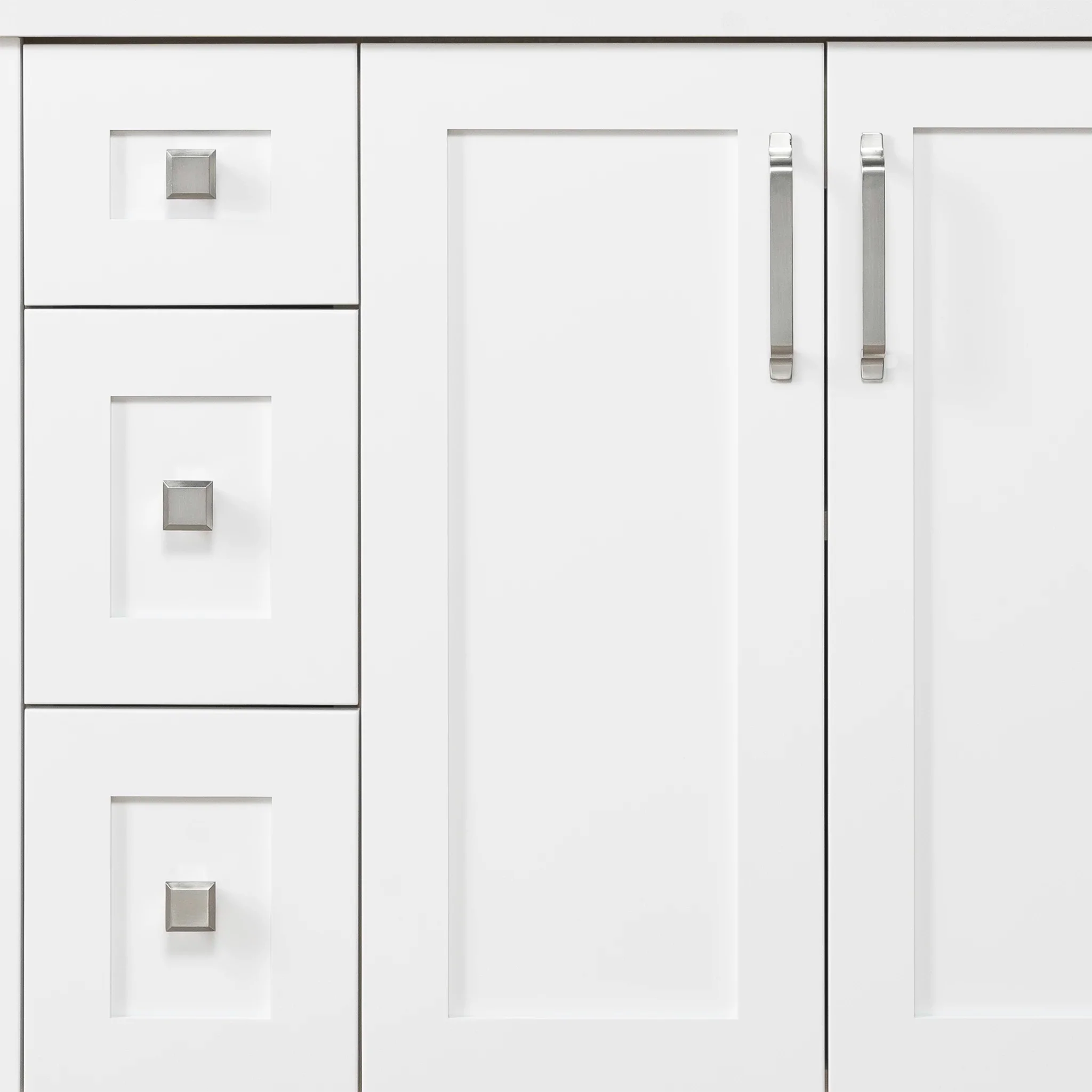 Bridgeport SLIM 36" Satin White Bathroom Vanity, Right Sink - Image 10