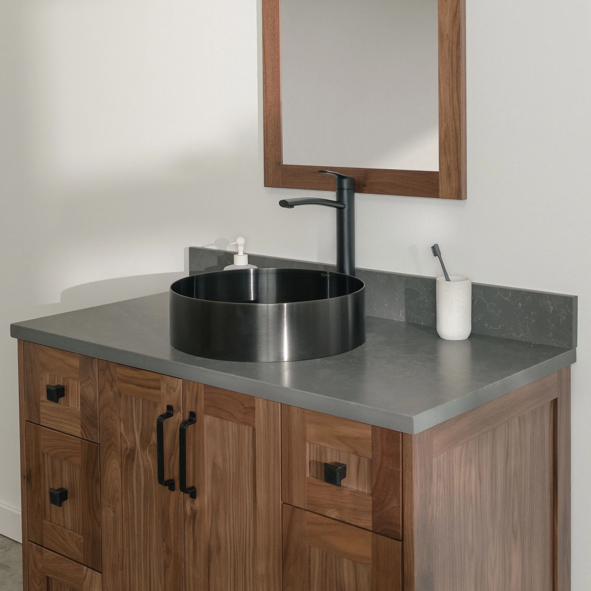 Bridgeport 42" American Black Walnut Bathroom Vanity - Image 15