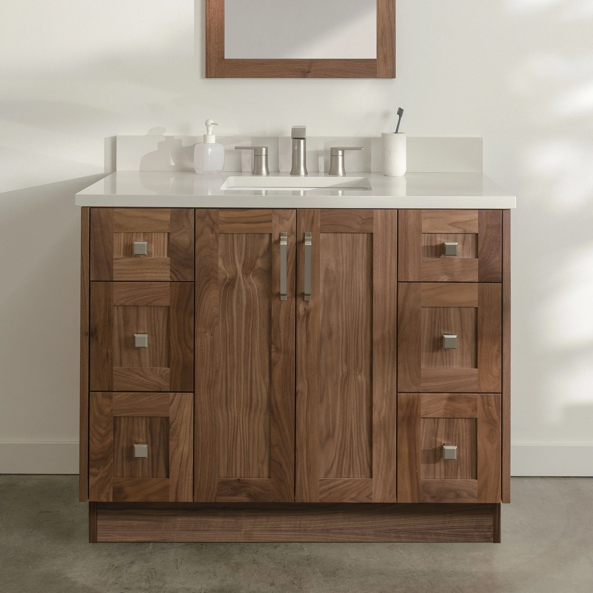 Bridgeport 42" American Black Walnut Bathroom Vanity - Image 21