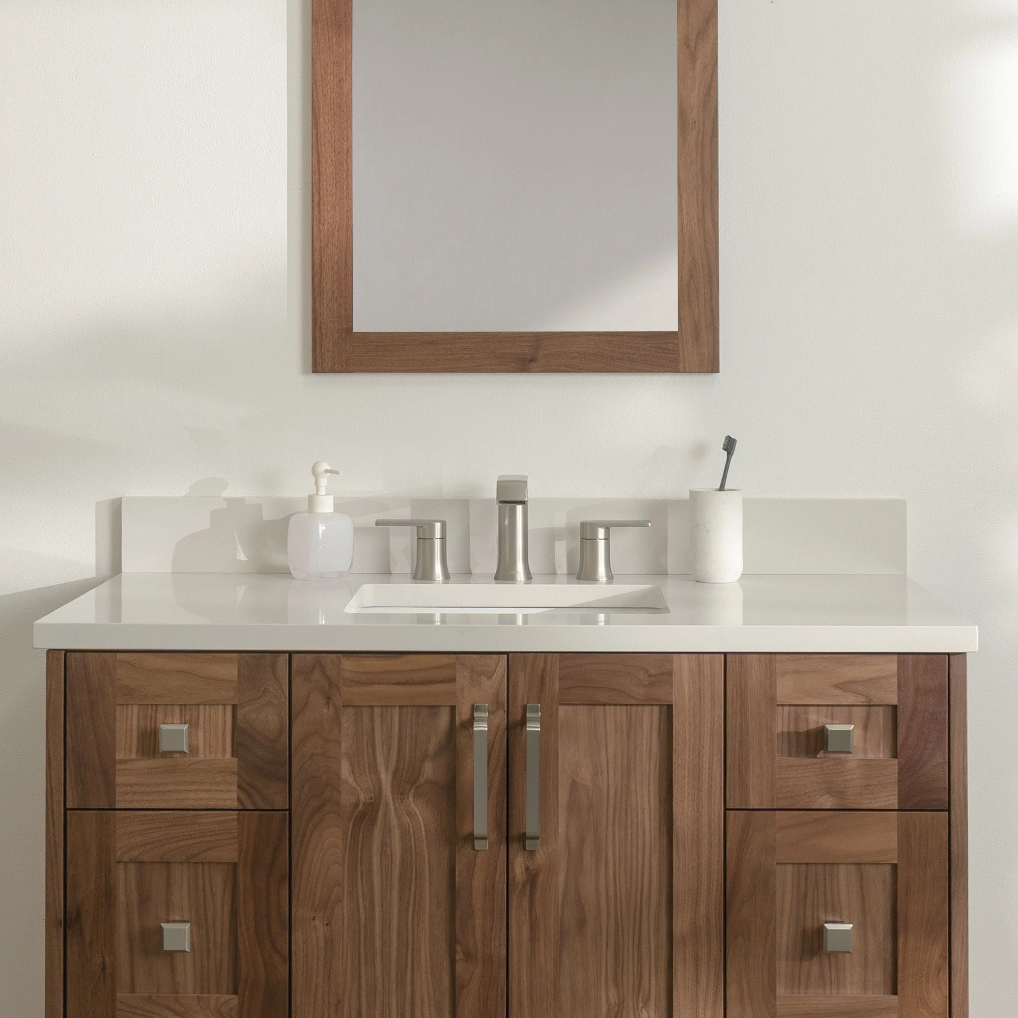 Bridgeport 42" American Black Walnut Bathroom Vanity - Image 5