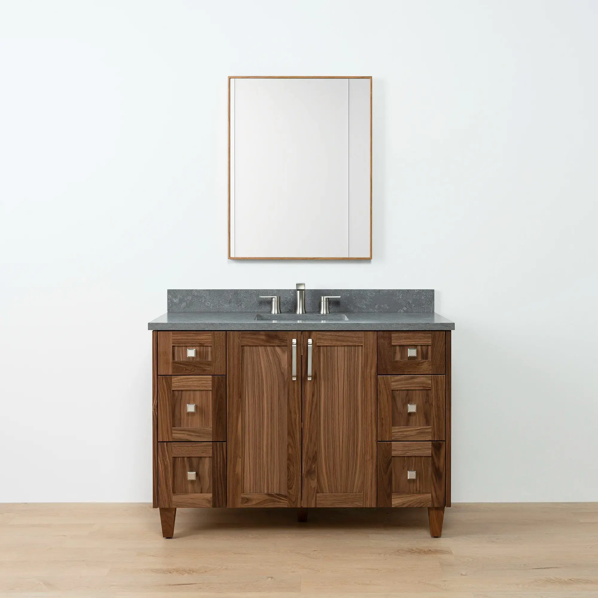 Bridgeport SLIM 48" American Black Walnut Bathroom Vanity - Image 14