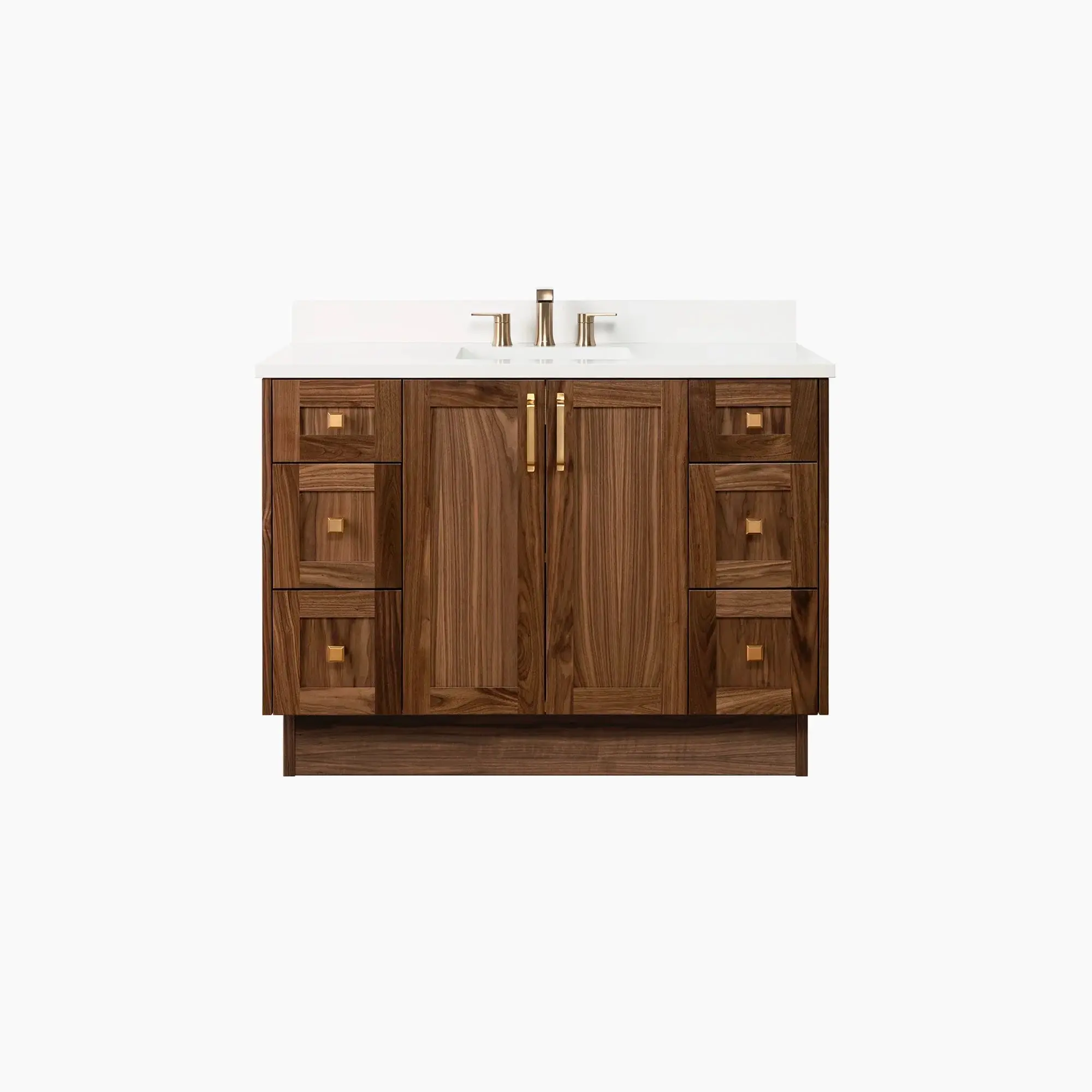 Bridgeport SLIM 48" American Black Walnut Bathroom Vanity - Image 19