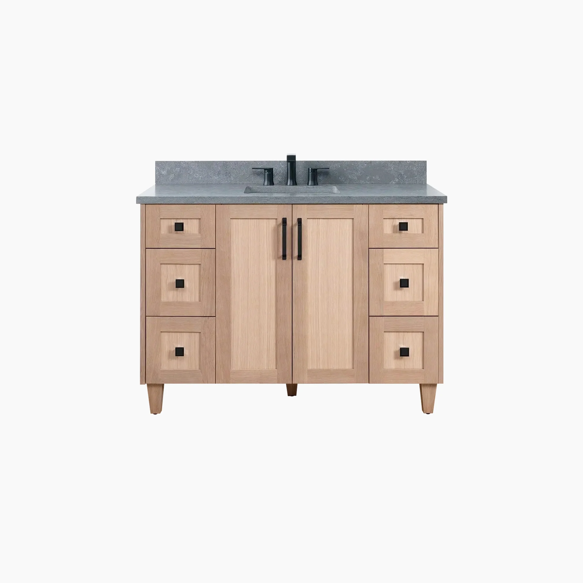 Bridgeport SLIM 48" White Oak Bathroom Vanity