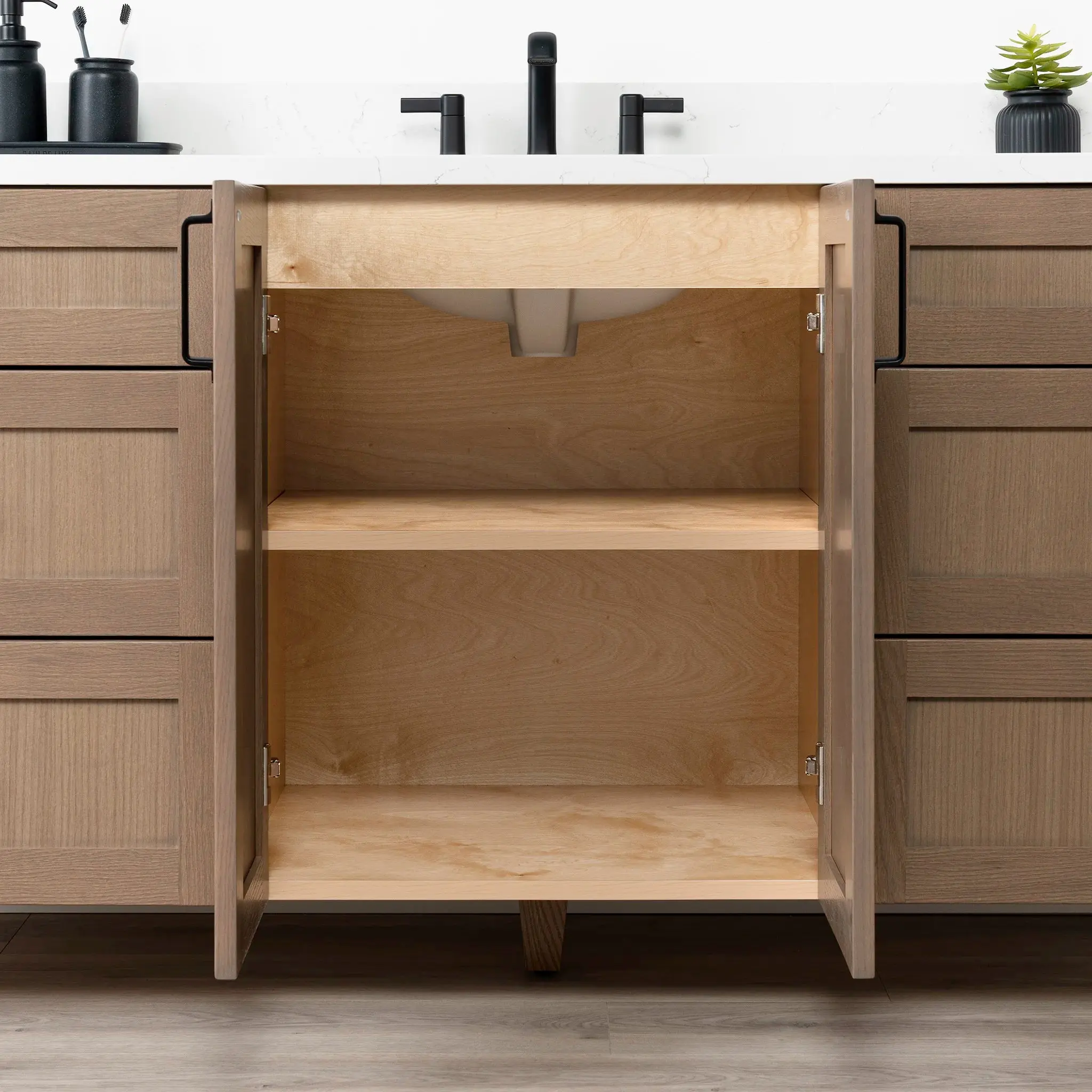 Bridgeport 72" Almond Coast Bathroom Vanity - Image 13