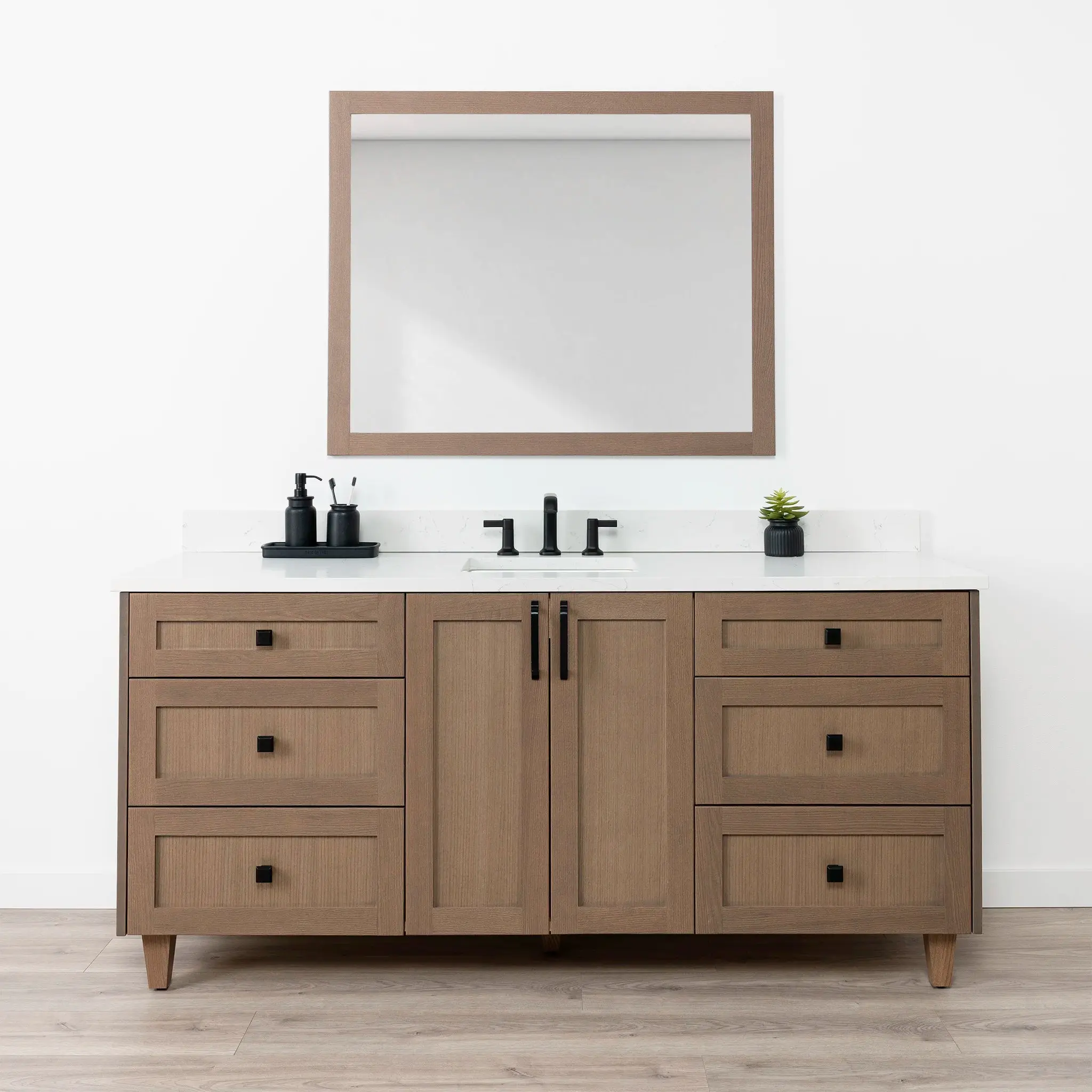 Bridgeport 72" Almond Coast Bathroom Vanity - Image 2