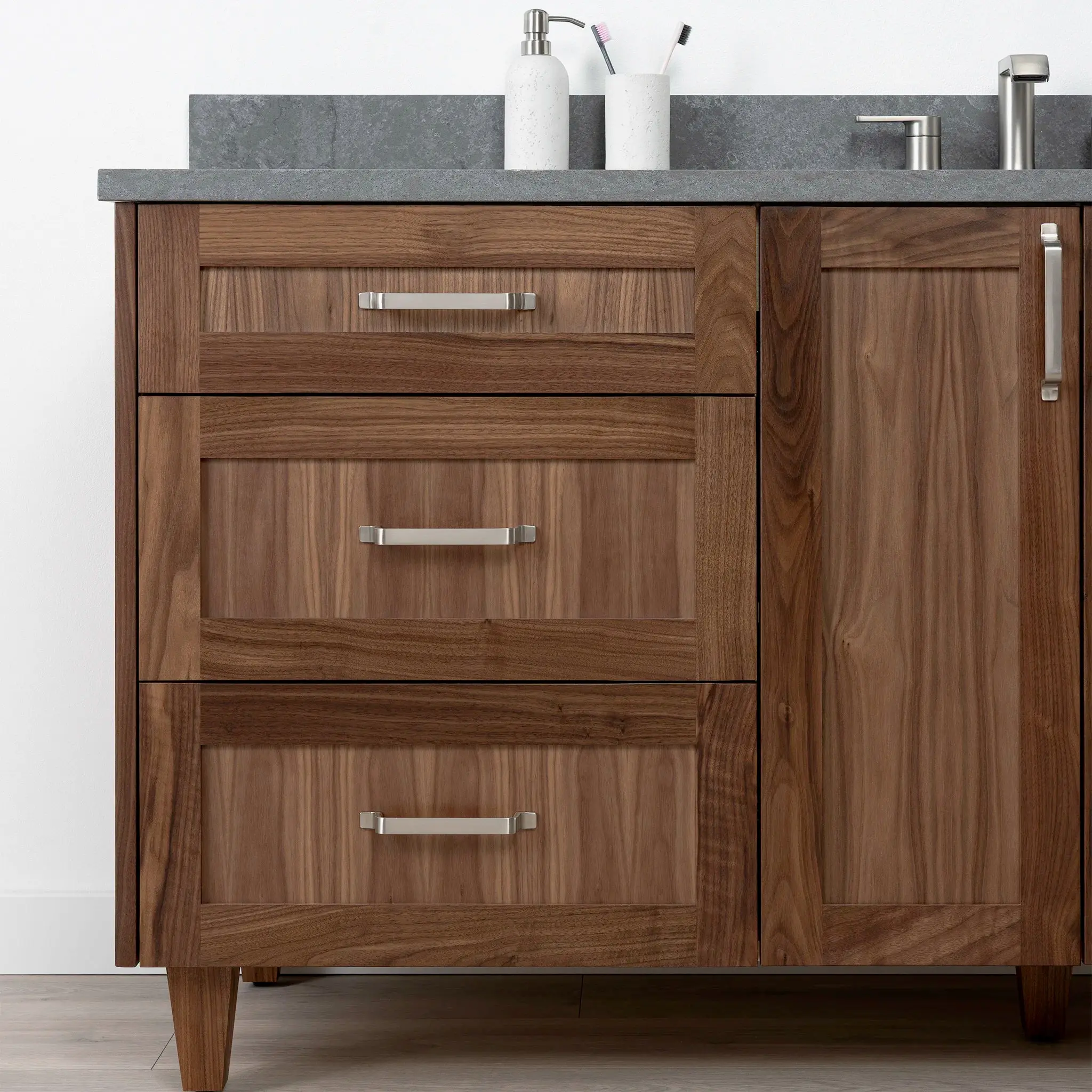Bridgeport SLIM 72" American Black Walnut Bathroom Vanity - Image 10