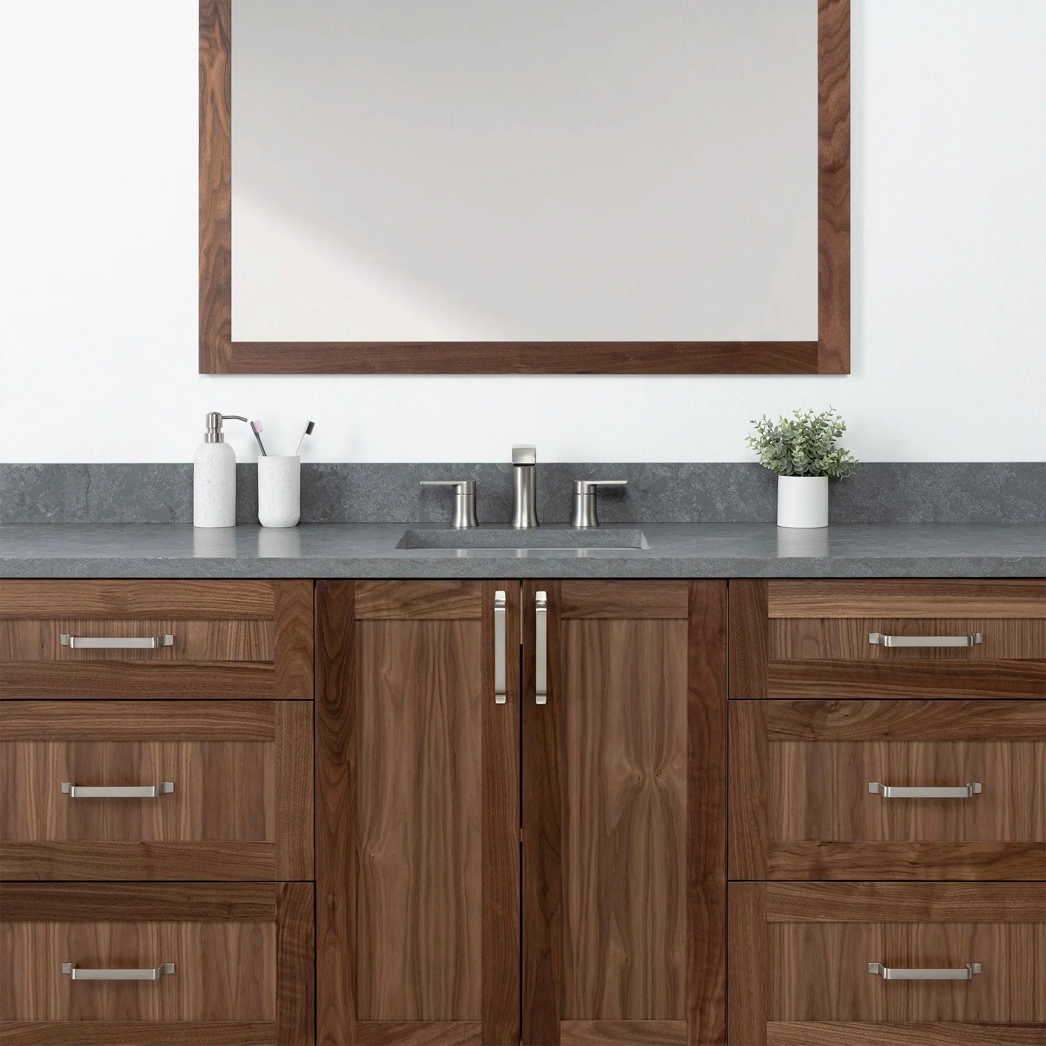 Bridgeport SLIM 72" American Black Walnut Bathroom Vanity - Image 13