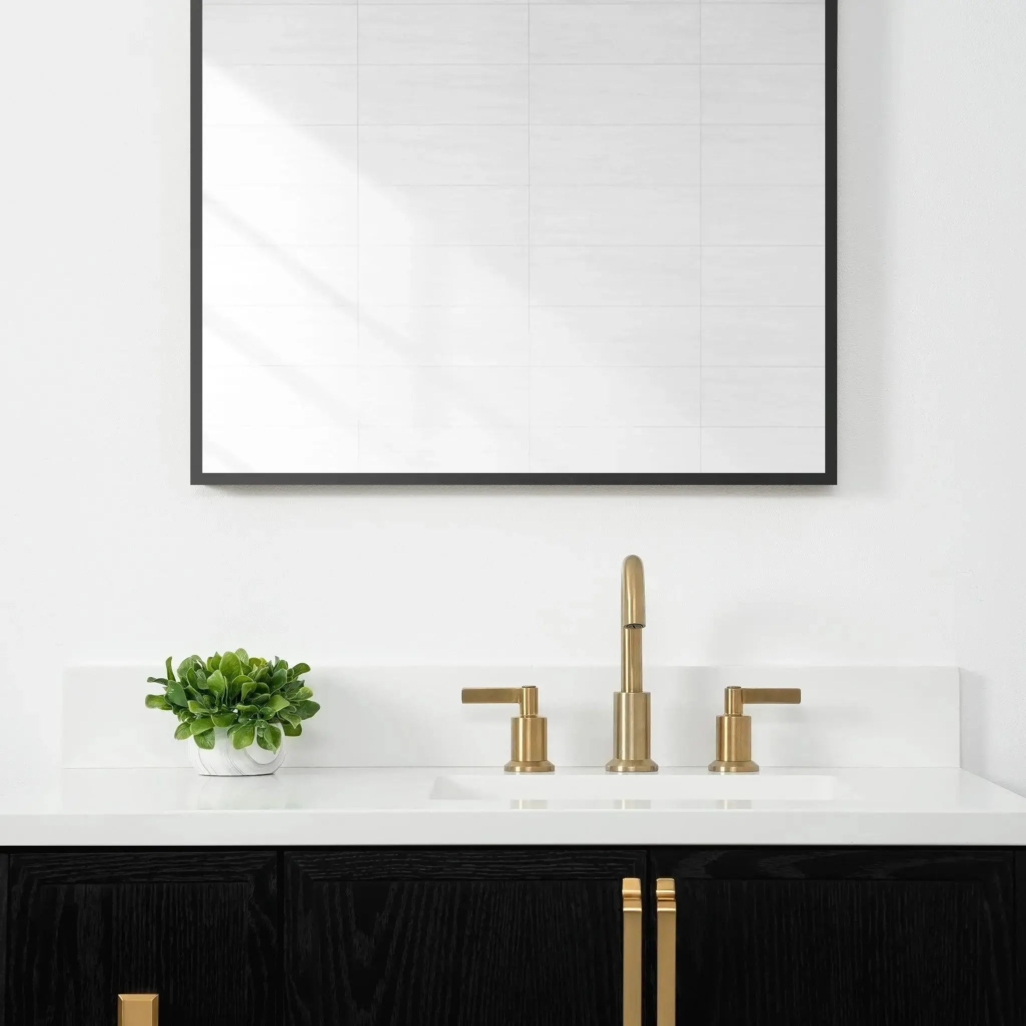 Cape Breton 36" Wall Mount Blackened Oak Bathroom Vanity, Right Sink - Image 10