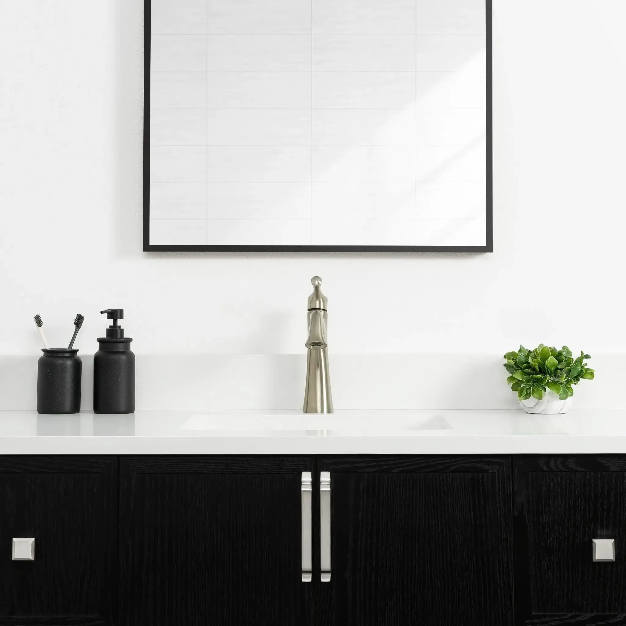 Cape Breton SLIM 48" Wall Mount Blackened Oak Bathroom Vanity - Image 15