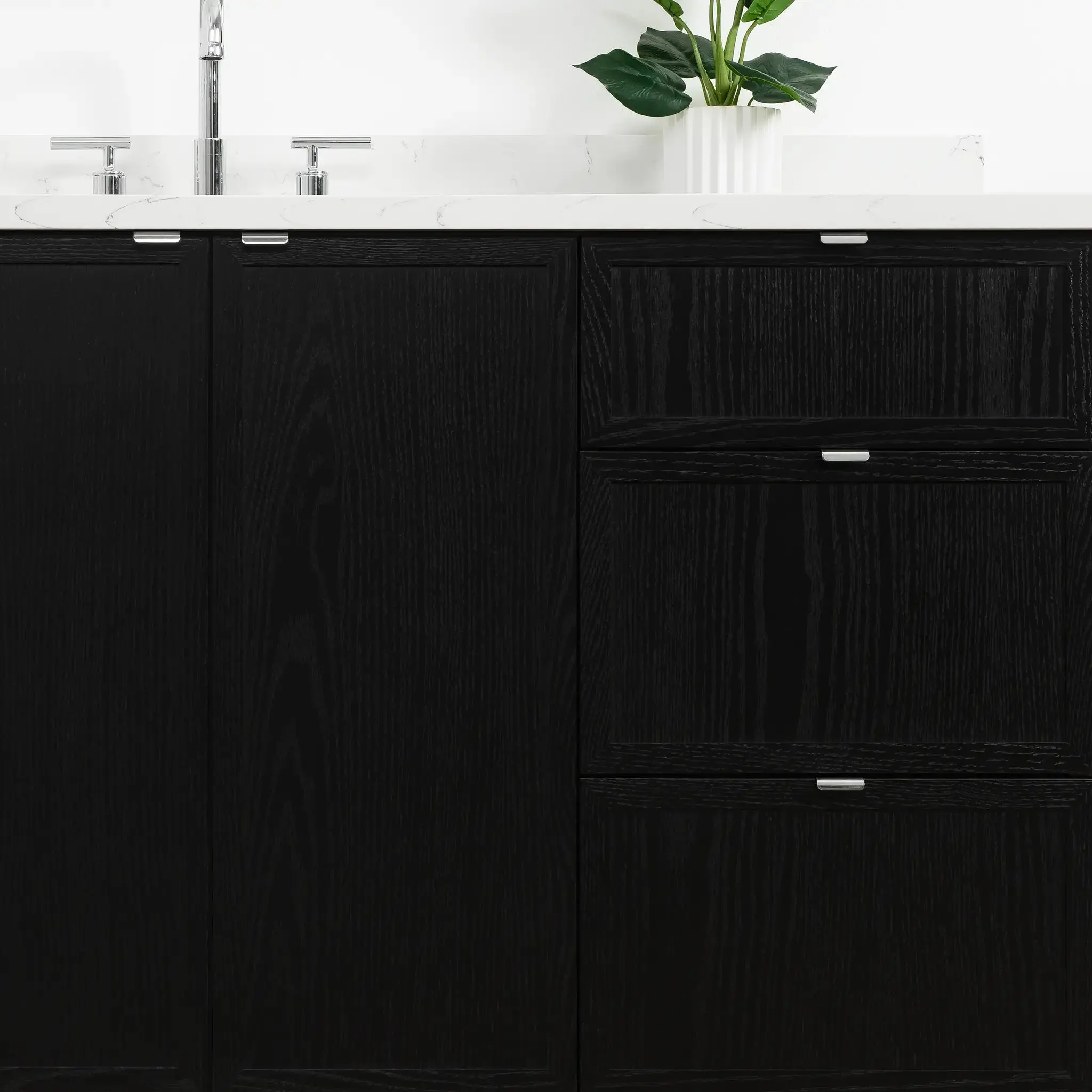 Cape Breton 60" Blackened Oak Bathroom Vanity - Image 10