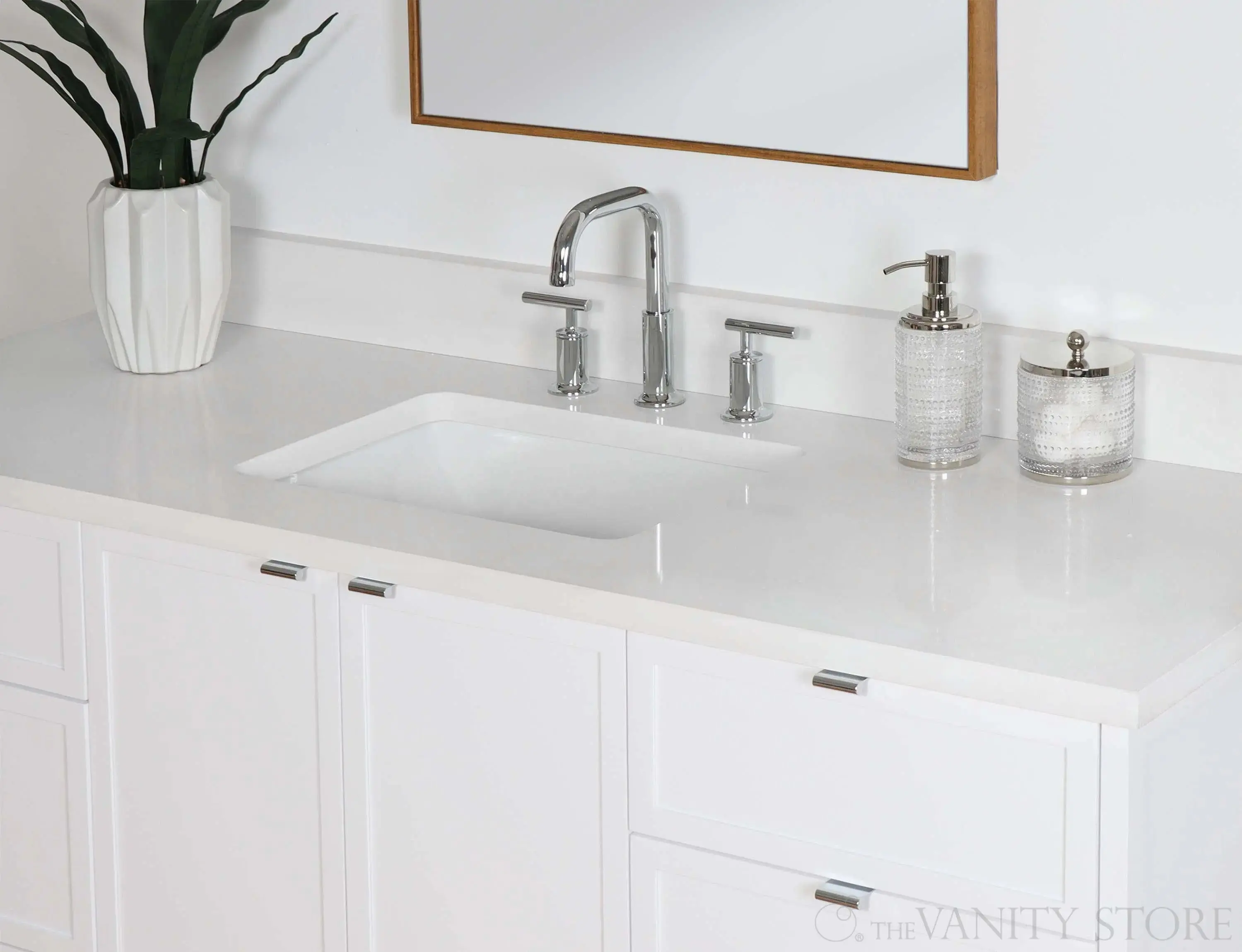 Cape Breton 60" Satin White Bathroom Vanity - Image 11