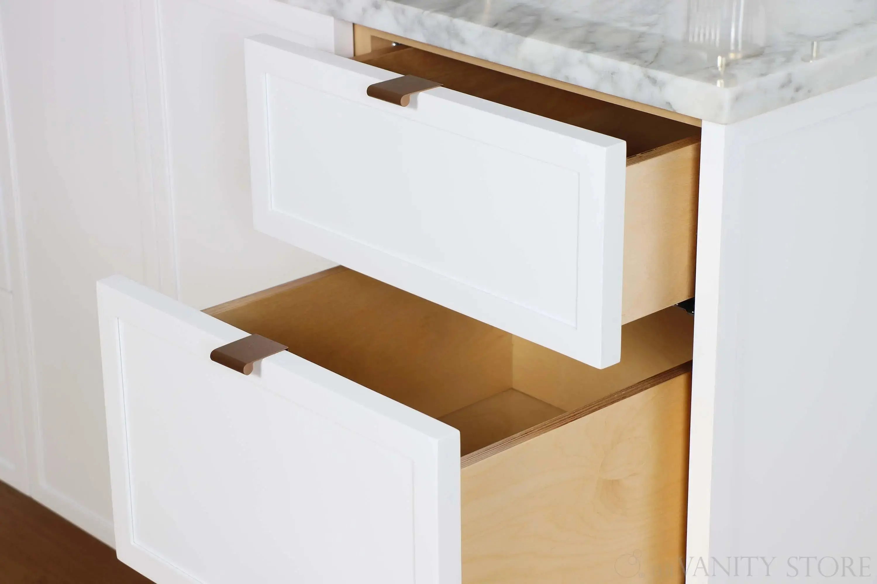 Cape Breton 60" Satin White Bathroom Vanity - Image 7